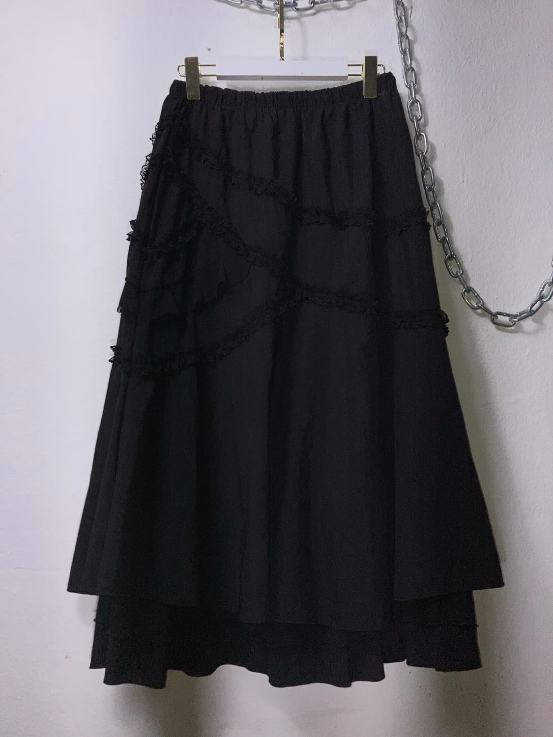 프릴 롱스커트 상품이미지4