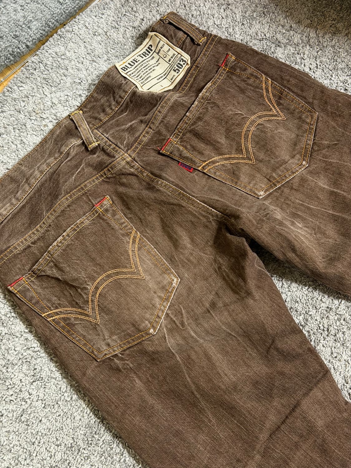 에드윈 블루트립 503 브라운 데님 상품이미지7
