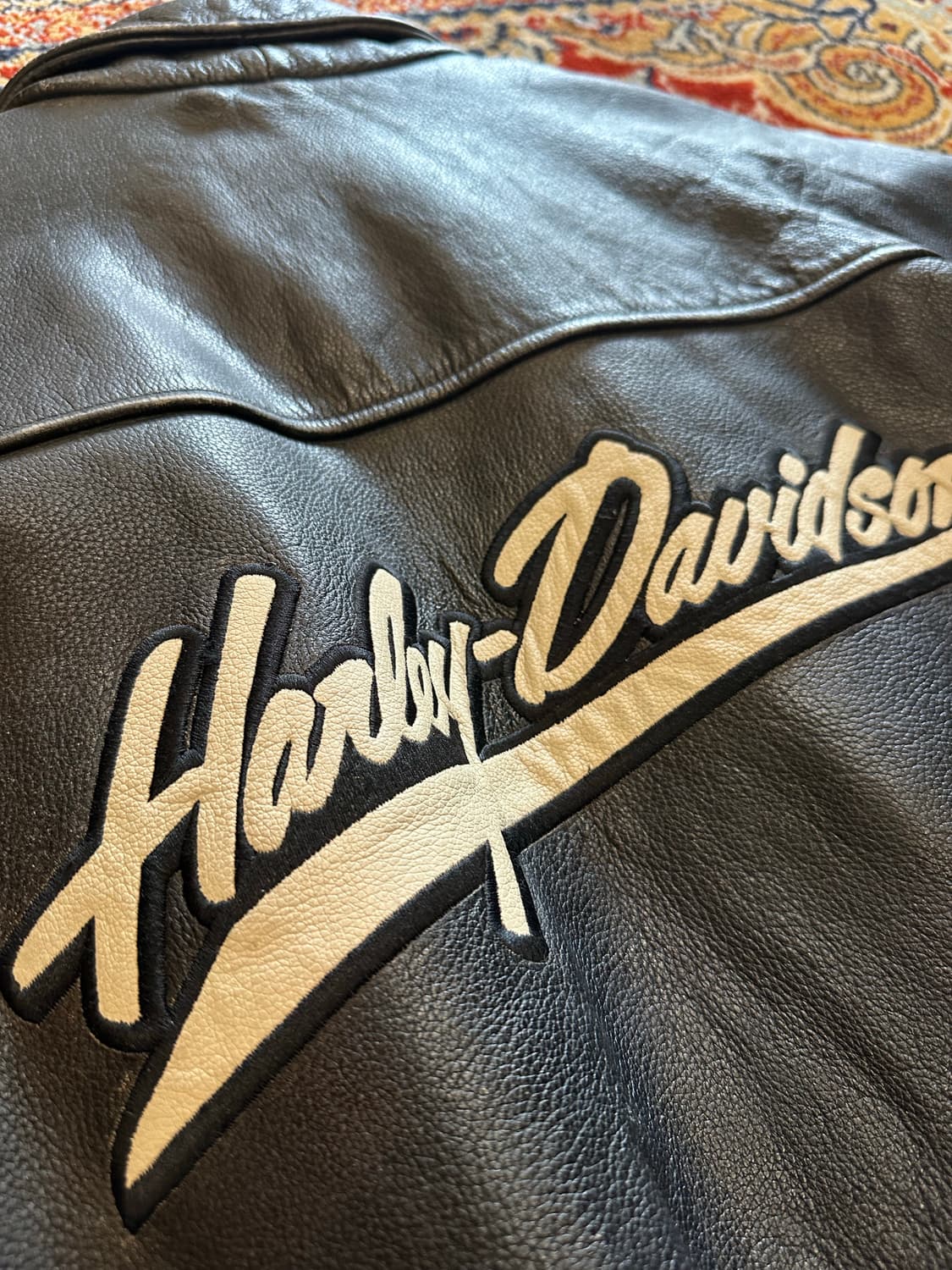 00s 할리데이비슨 헤비웨이트 통가죽 자켓 - XL 상품이미지9