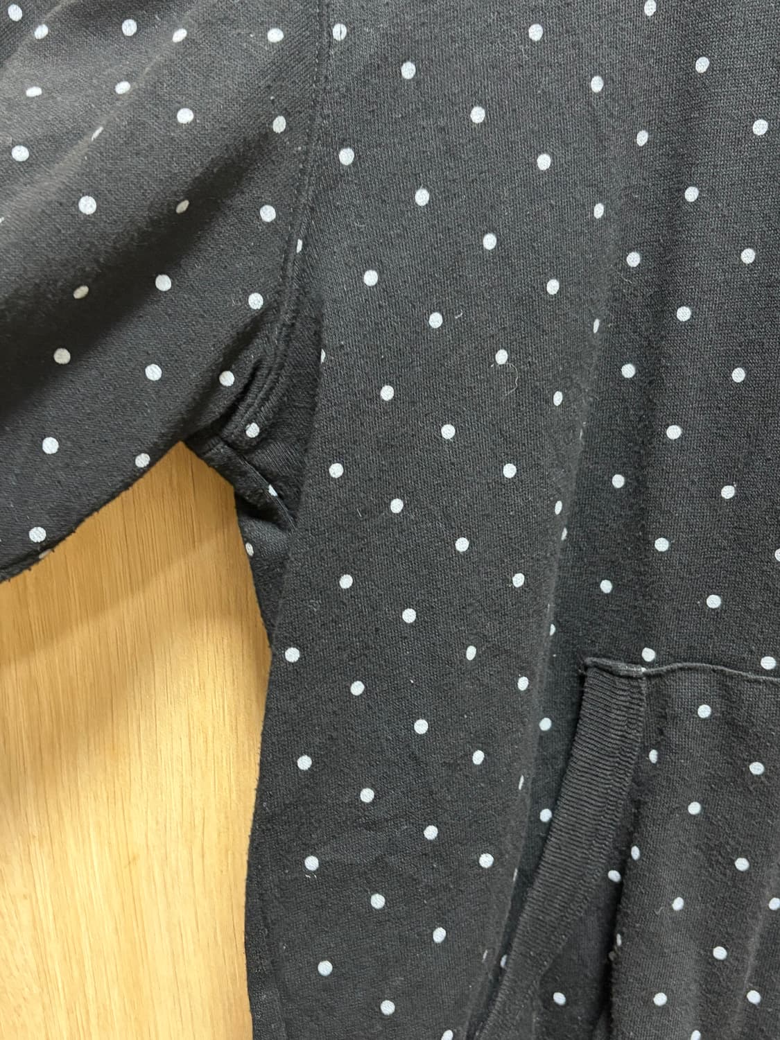 global work 모리걸 도트 후드집업 하구미 스즈코 상품이미지3