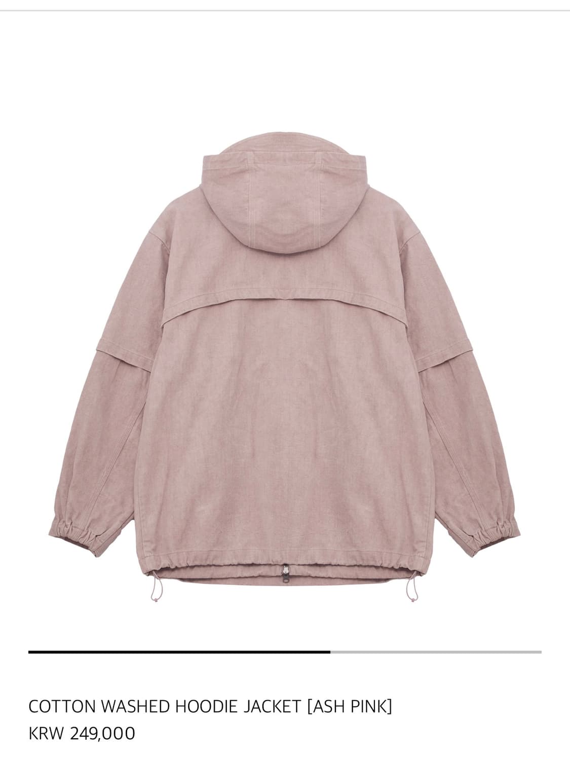 산산기어 워시드 후디 자켓 상품이미지2