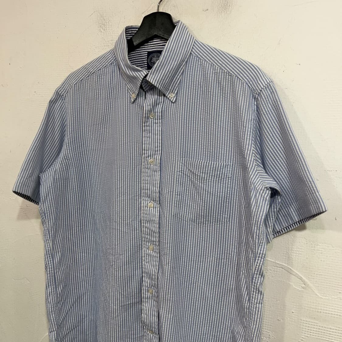 제이프레스 시어서커 스트라이프 반팔 셔츠 상품이미지4