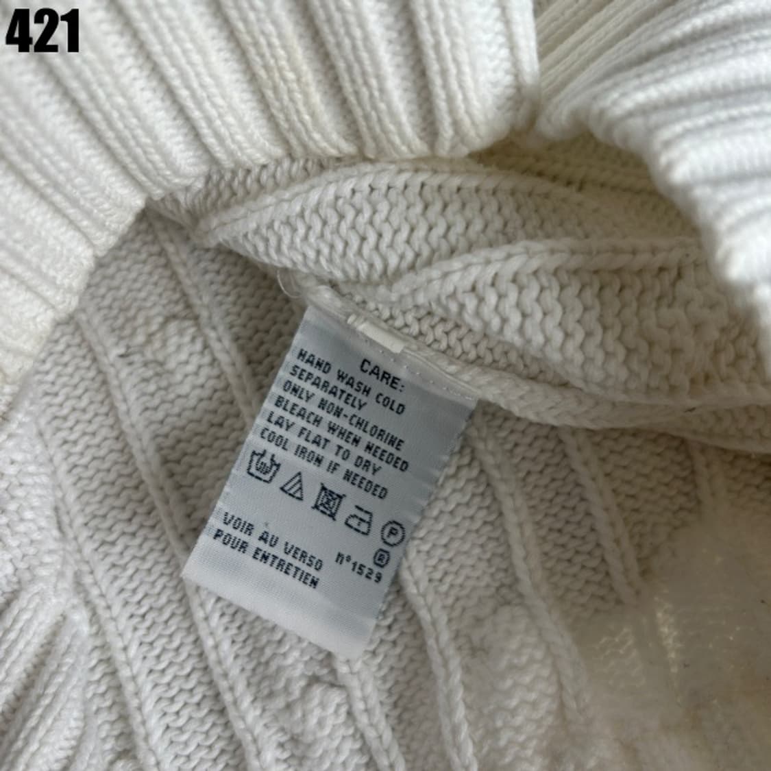 폴로 랄프로렌 니트 아이보리  상품이미지4