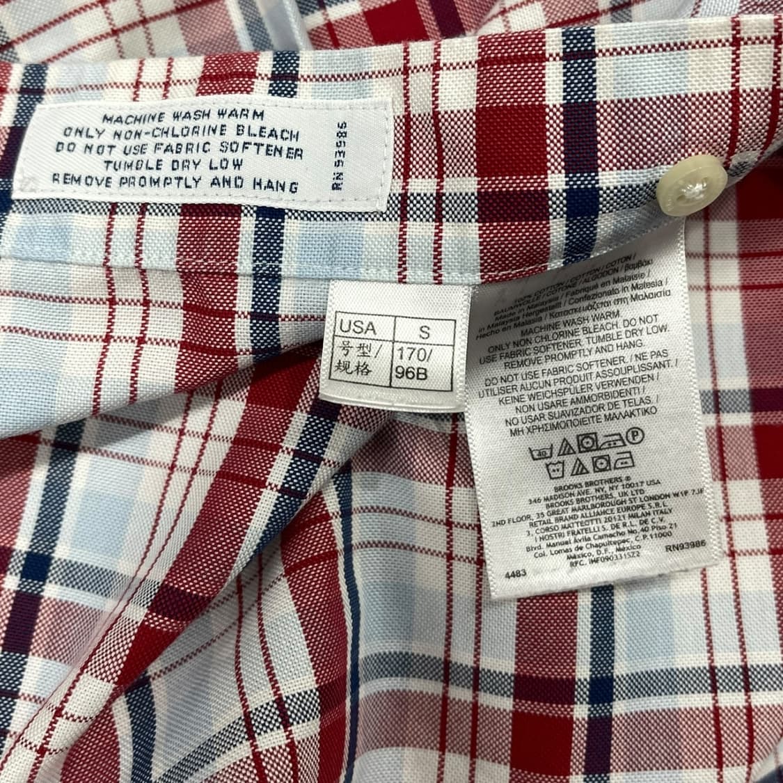 브룩스브라더스 아메리칸 수피마 코튼 체크셔츠 상품이미지6