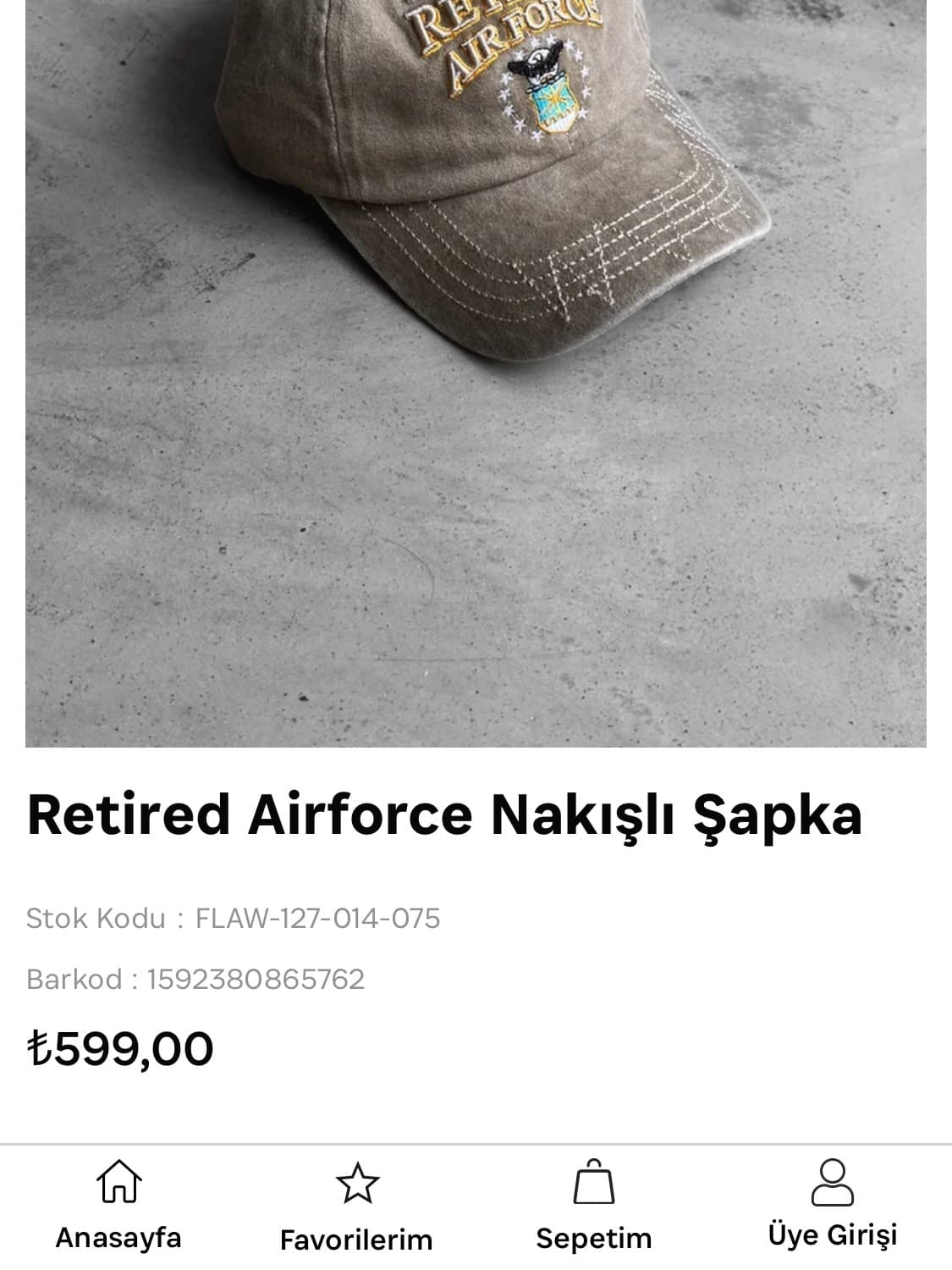  캡모자 Retired Air Force 상품이미지4