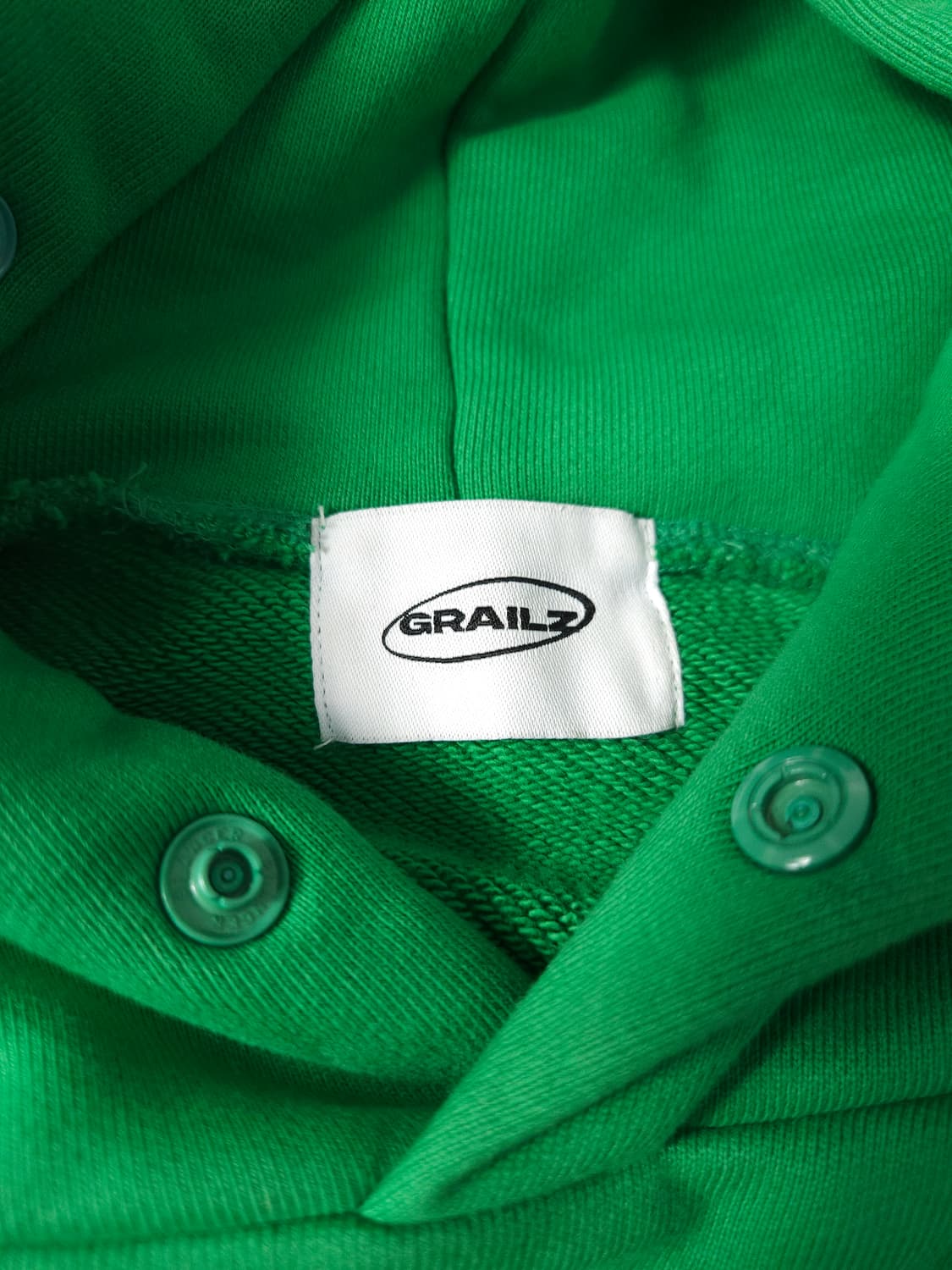 그레일즈 레트로 지오메트리 그린 후드티 테리 1사이즈 이지갭맛 상품이미지3