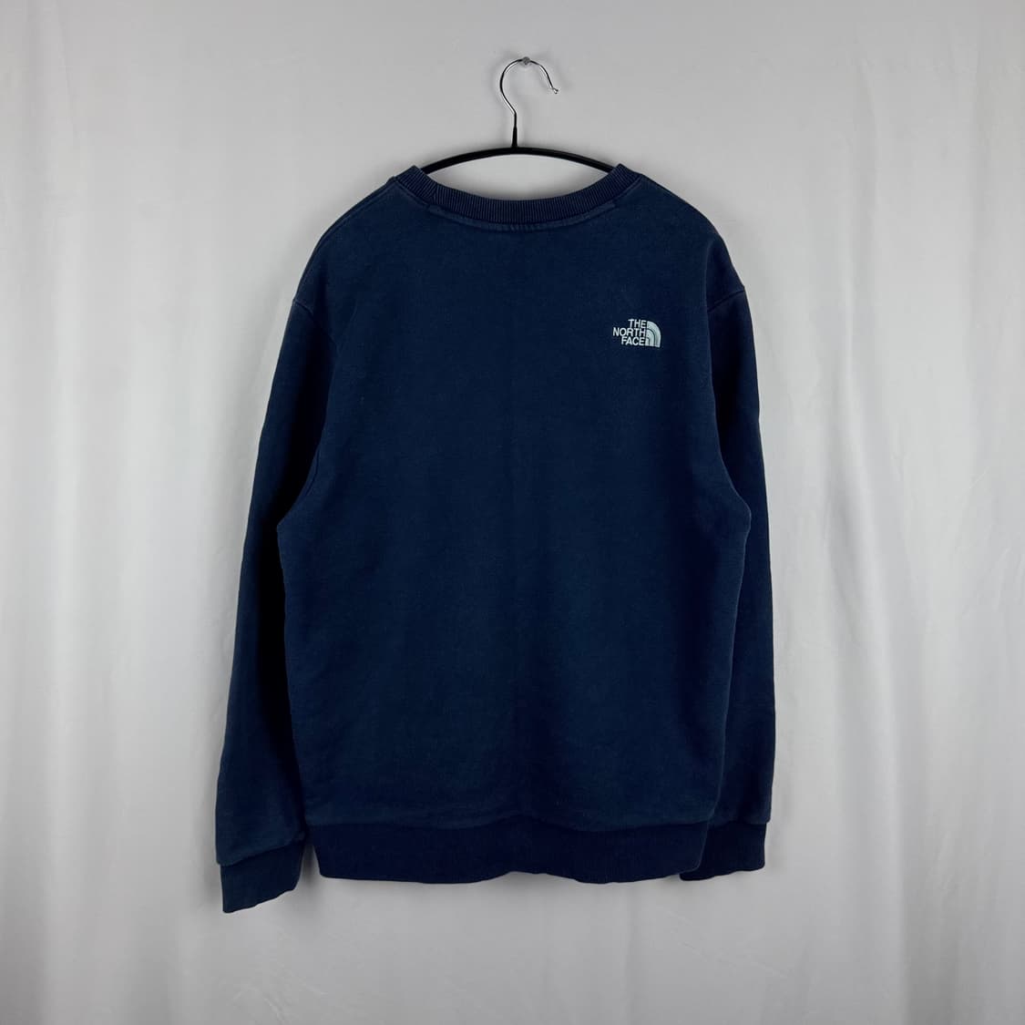 (100) 노스페이스 화이트라벨 스몰로고 맨투맨 네이비 상품이미지5