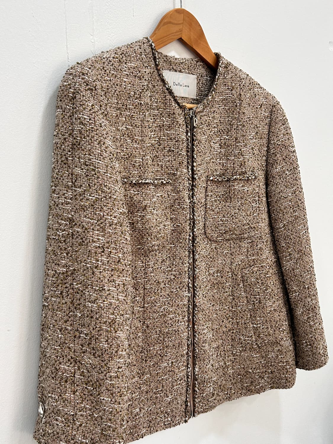 델라라나 Della Lana 캐시미어 트위드 자켓 S 상품이미지3