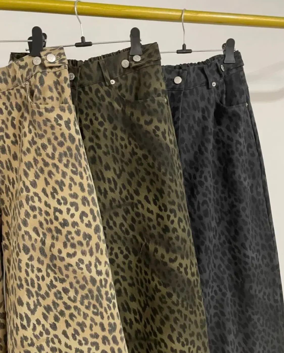 엔티크제이_호피 비죠 팬츠(차콜) 상품이미지4