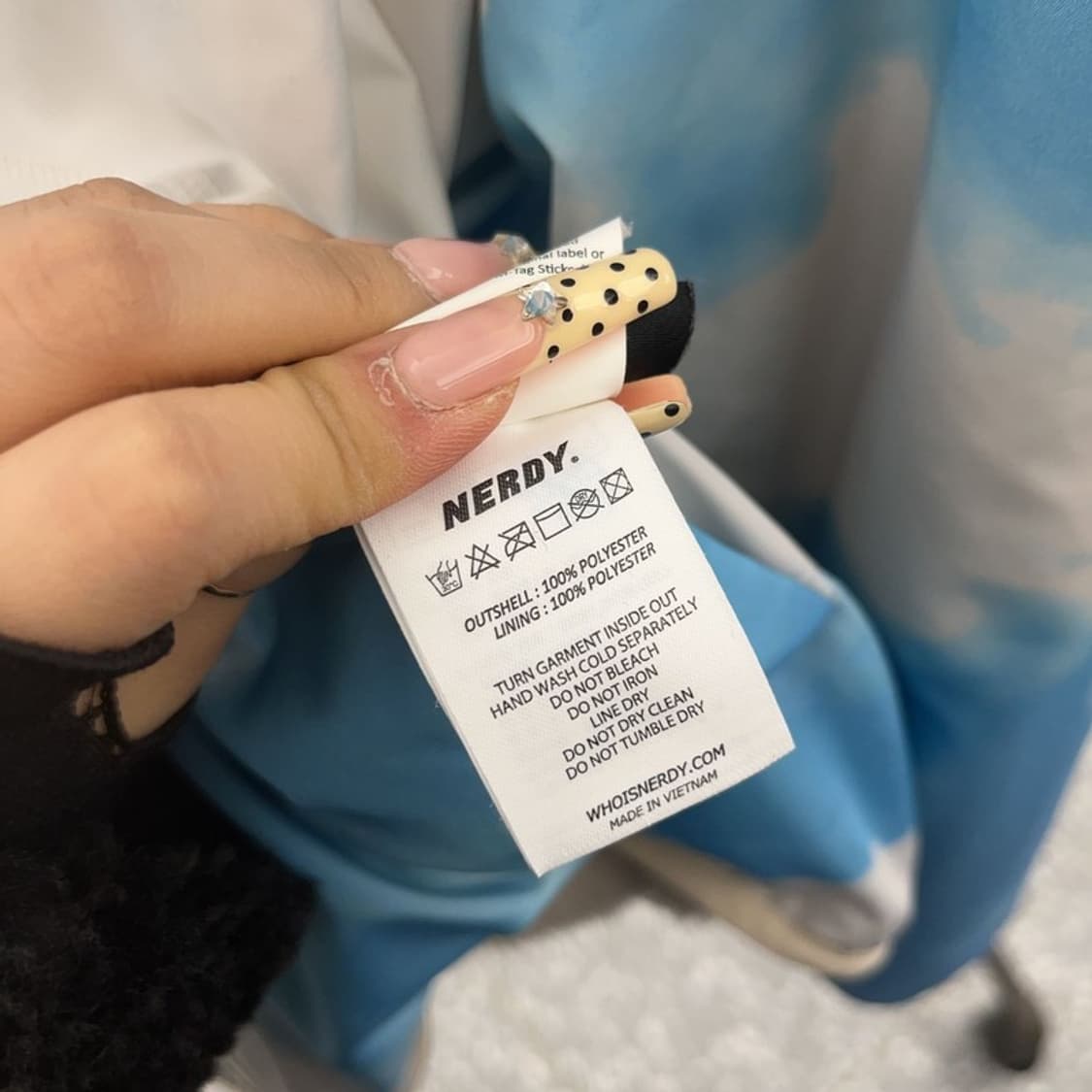 널디 스트릿 키치 레인보우 스카이 리버시블 후리스 자켓 L C09619 상품이미지9