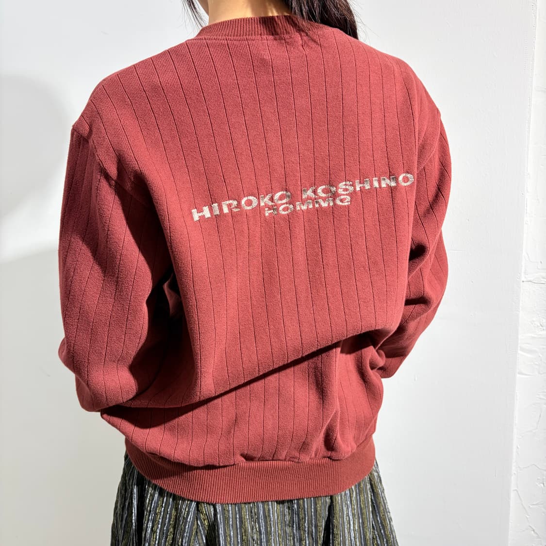 히로코 코시노 옴므 버건디 코튼 자켓 상품이미지1