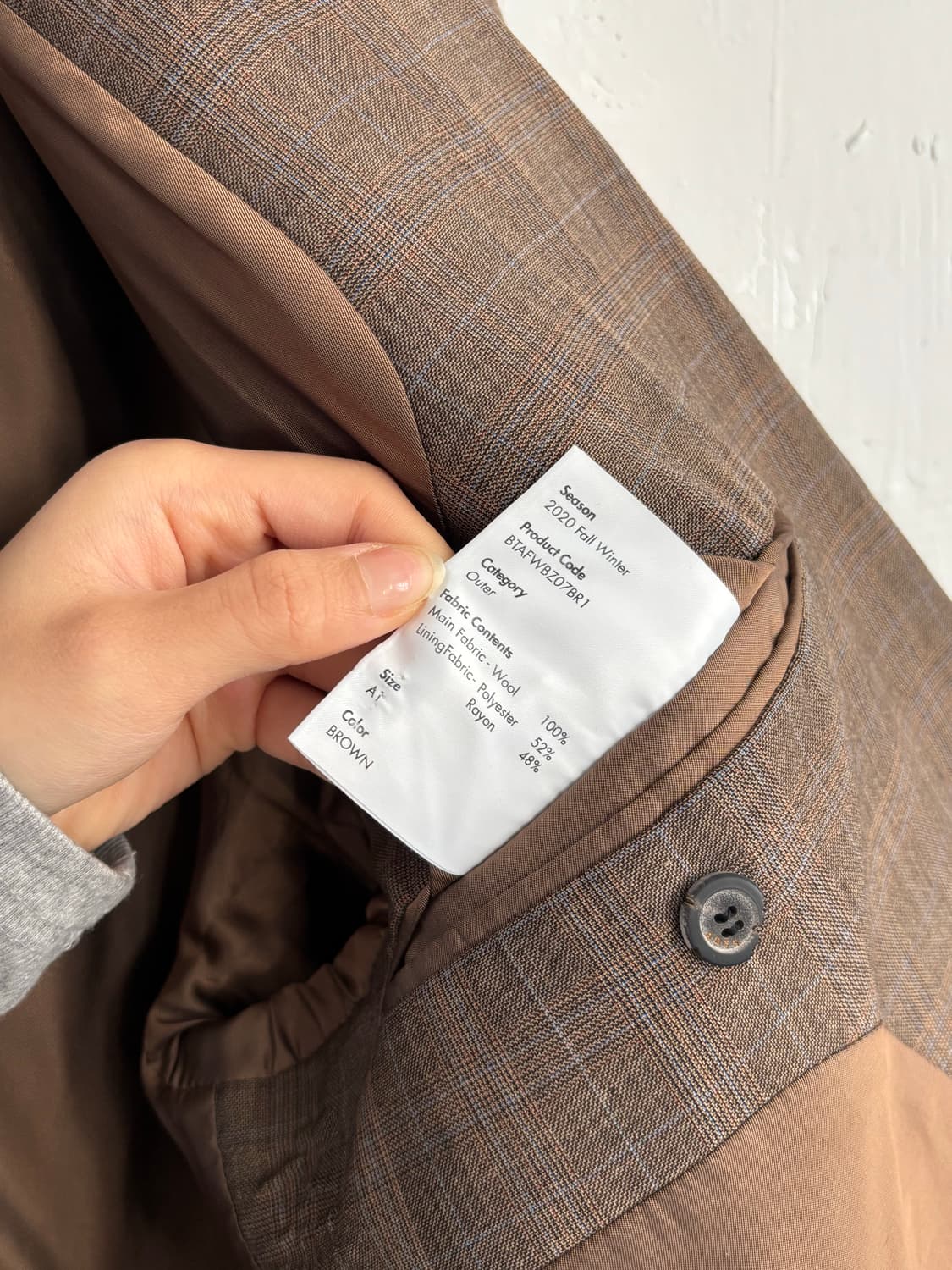 Ader 아더에러 20SS 체크 블레이저 상품이미지9