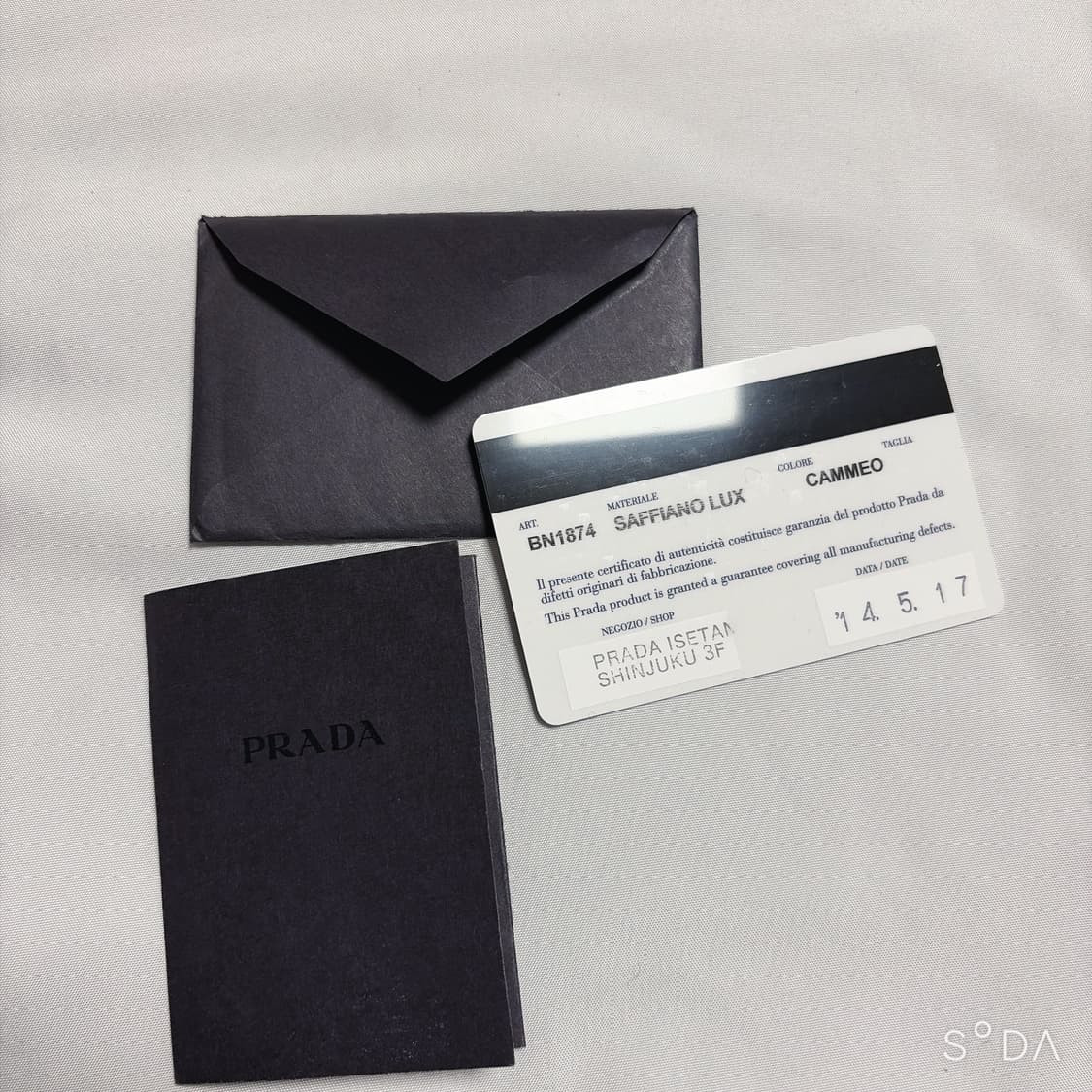 프라다 사파이노 핑크 토트백 (크로스끈X) 상품이미지10