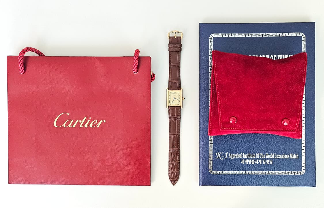 까르띠에 빈티지 탱크 머스트 라지 쿼츠 상품이미지6