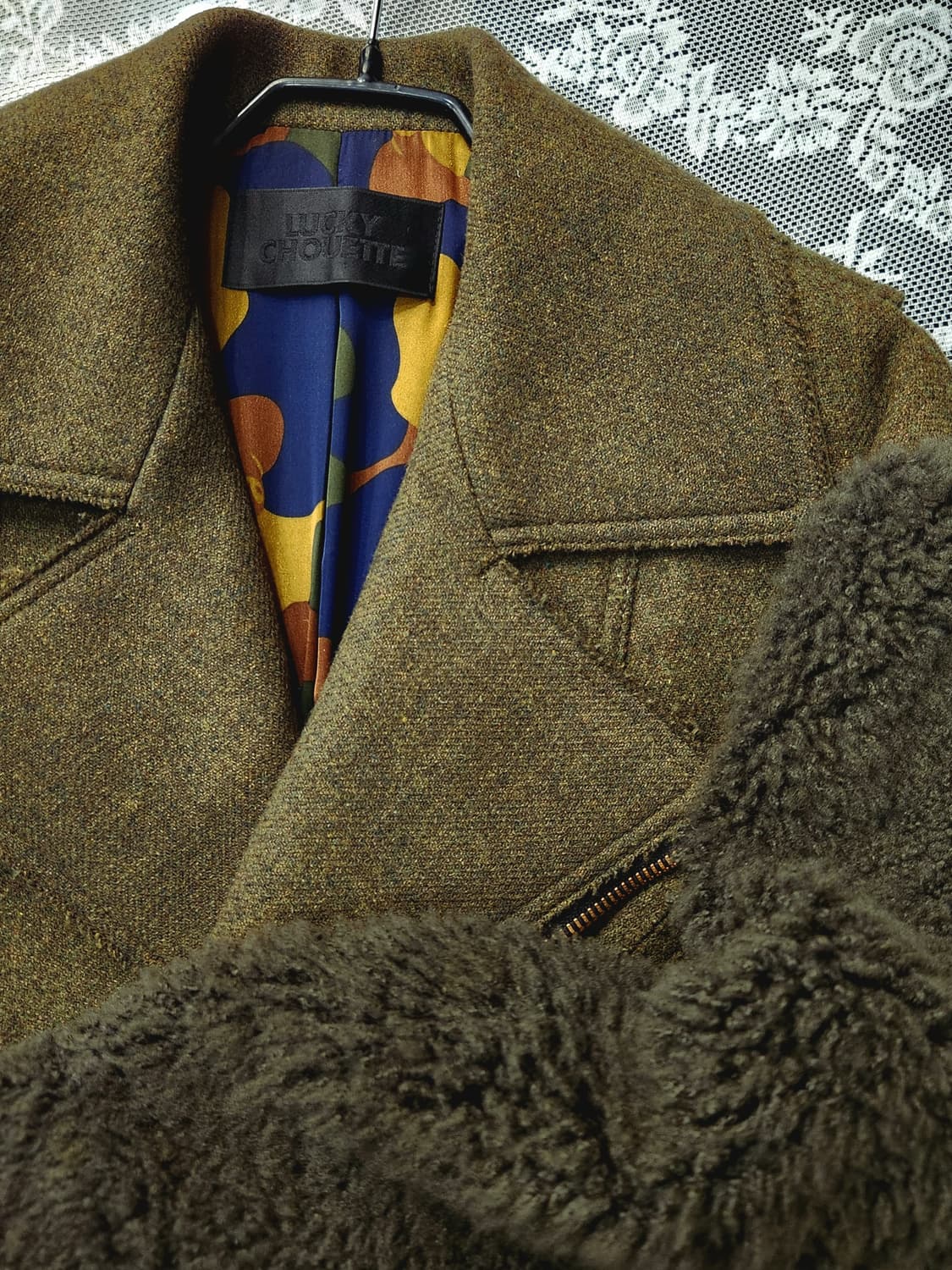 럭키슈에뜨 양털 라이더코트 상품이미지8