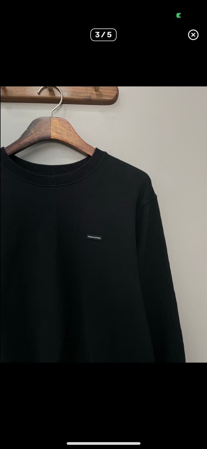 디스이즈네버댓 T.N.T 클래식 블랙 크루넥 맨투맨 A3359 상품이미지3