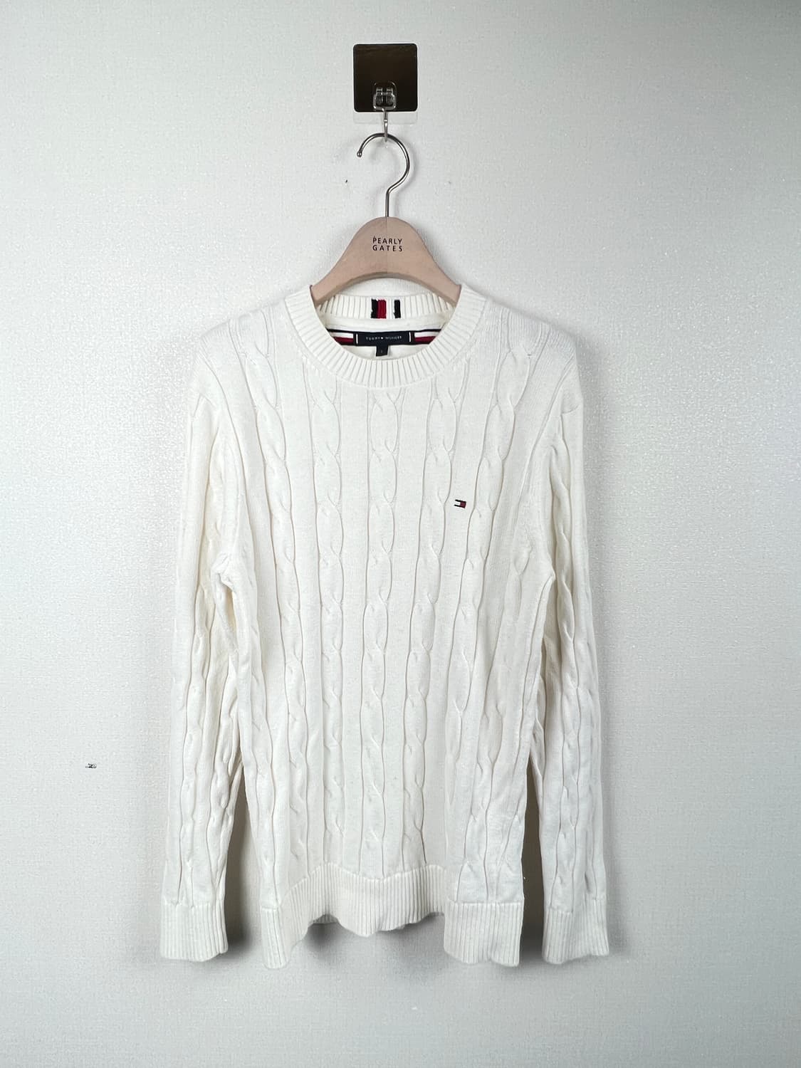 타미힐피거 여성 PIMA코튼 케이블 니트 스웨터 S 상품이미지1
