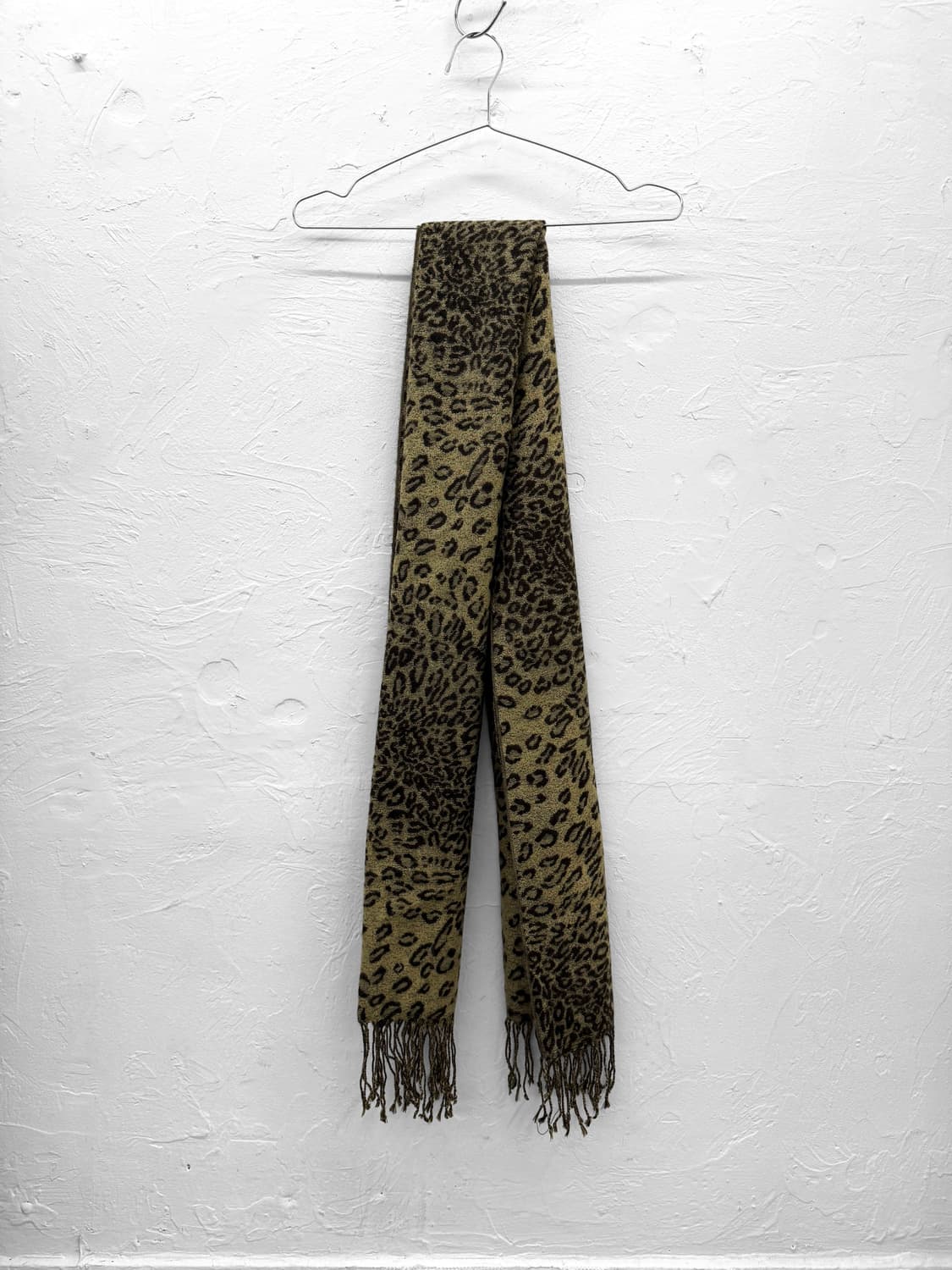 JPN 레오파드 니트 머플러 상품이미지3