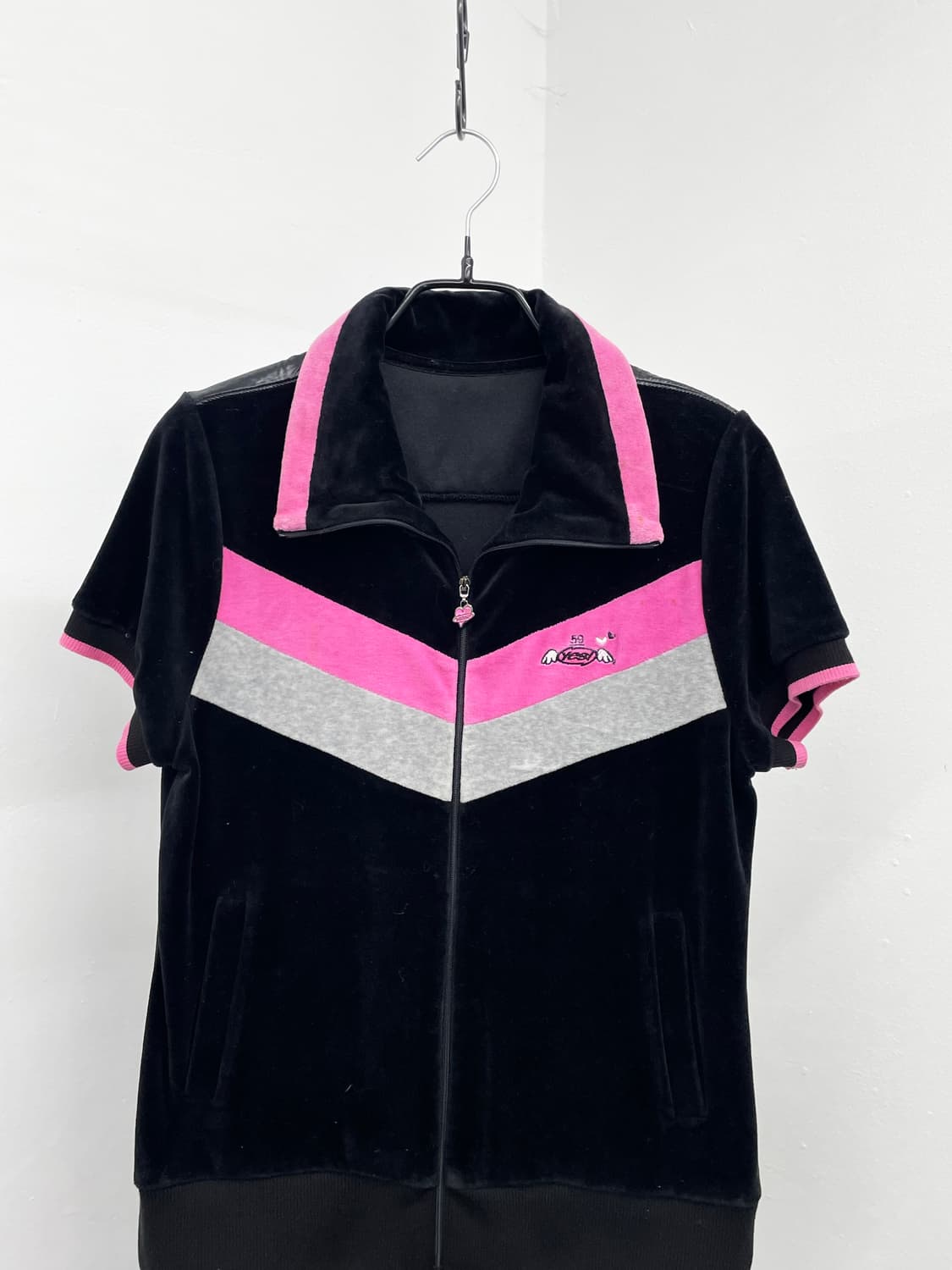 키치 하트 벨벳 하프 집업 상품이미지6