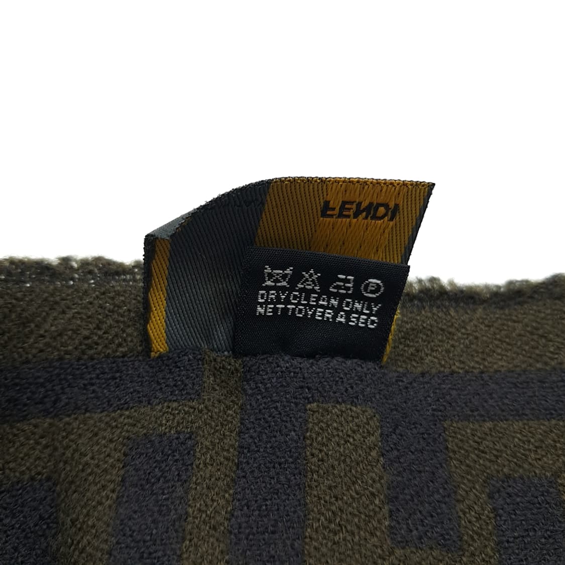 MX360 펜디 FF 모노그램 올리브그린 울 목도리 머플러 상품이미지7