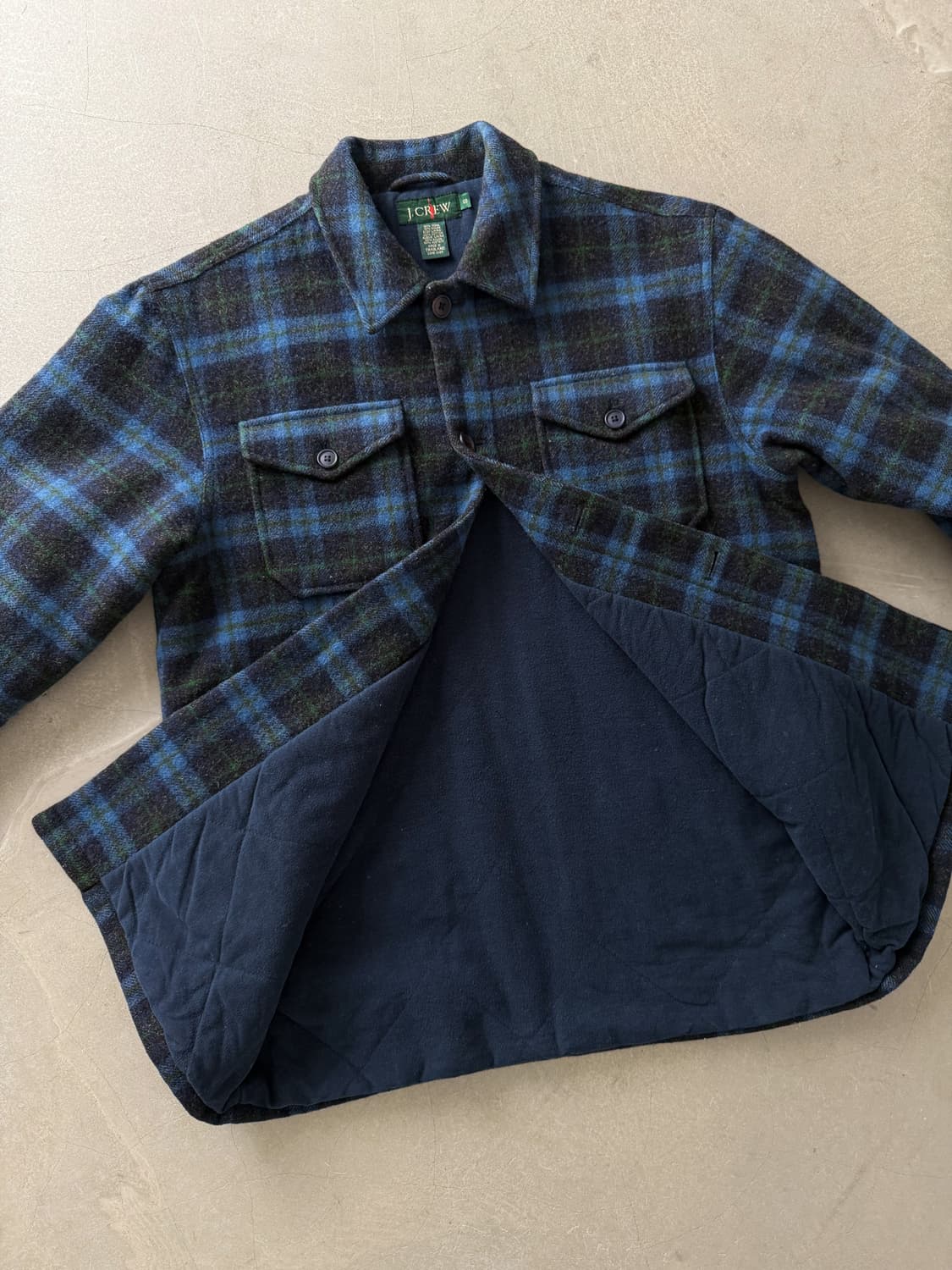 90s J.Crew Check Wool Shirt Jacket 상품이미지5