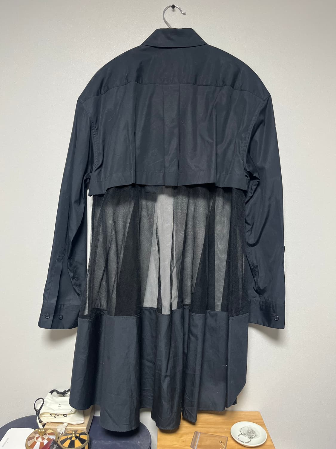 noir kei ninomiya 블랙 셔츠 원피스 상품이미지3
