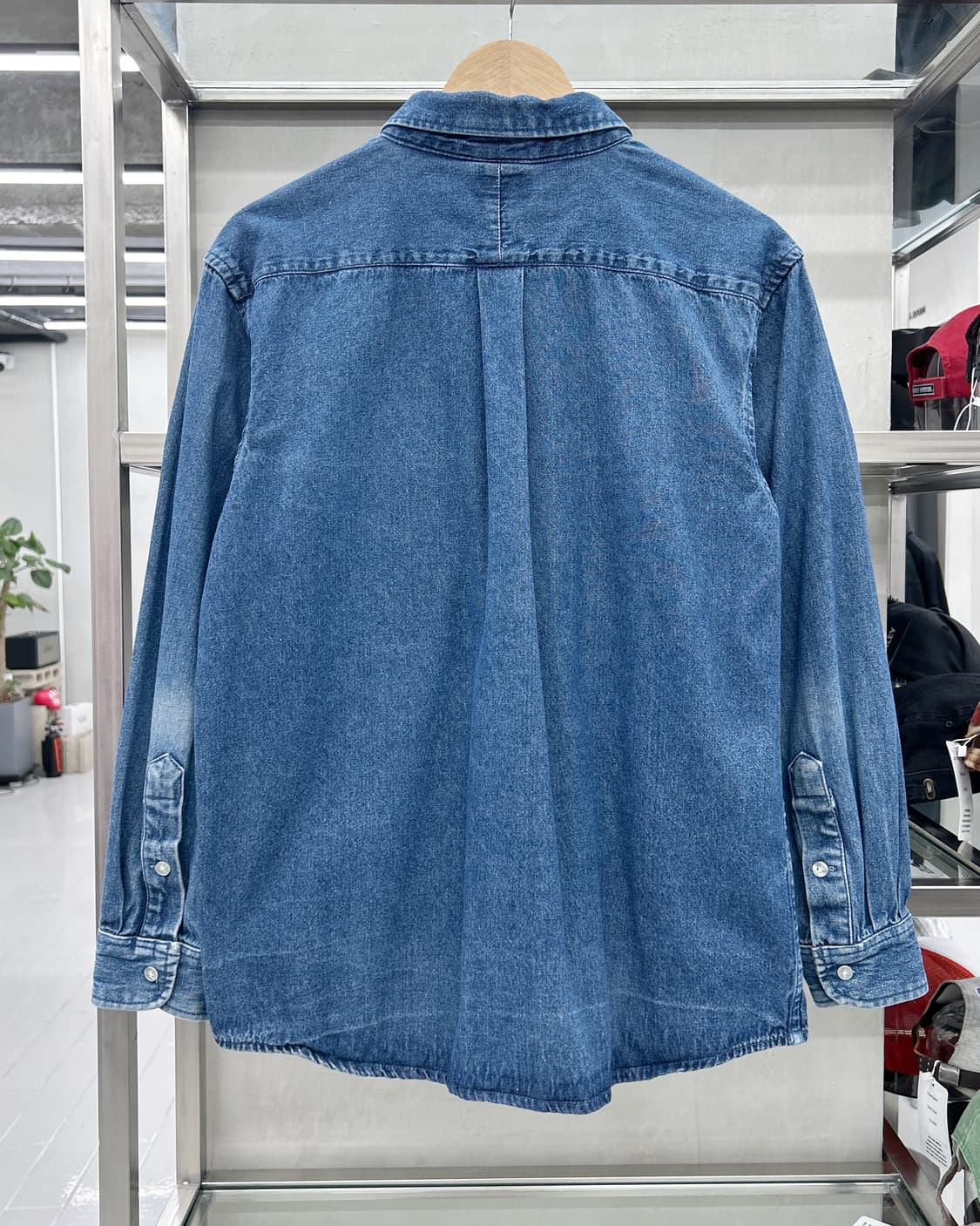 디키즈 00s 워시드 데님 셔츠 인디고 상품이미지3