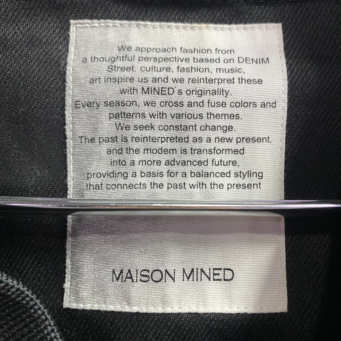 메종미네드 MA-1 블랙 오버 블루종 자켓 B3934 상품이미지4