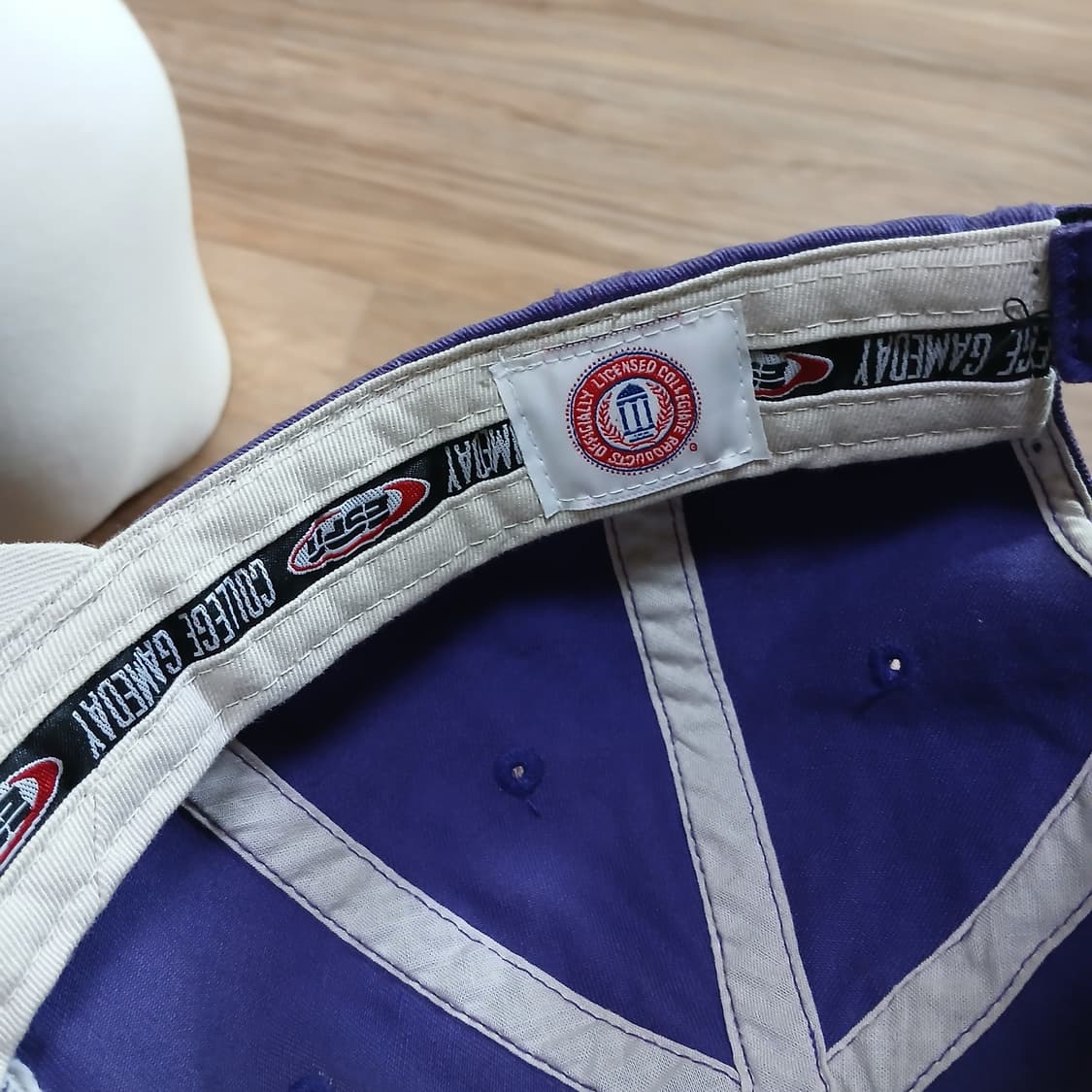 허스키 자수 모자 볼캡 빈티지 보라색 퍼플 상품이미지6