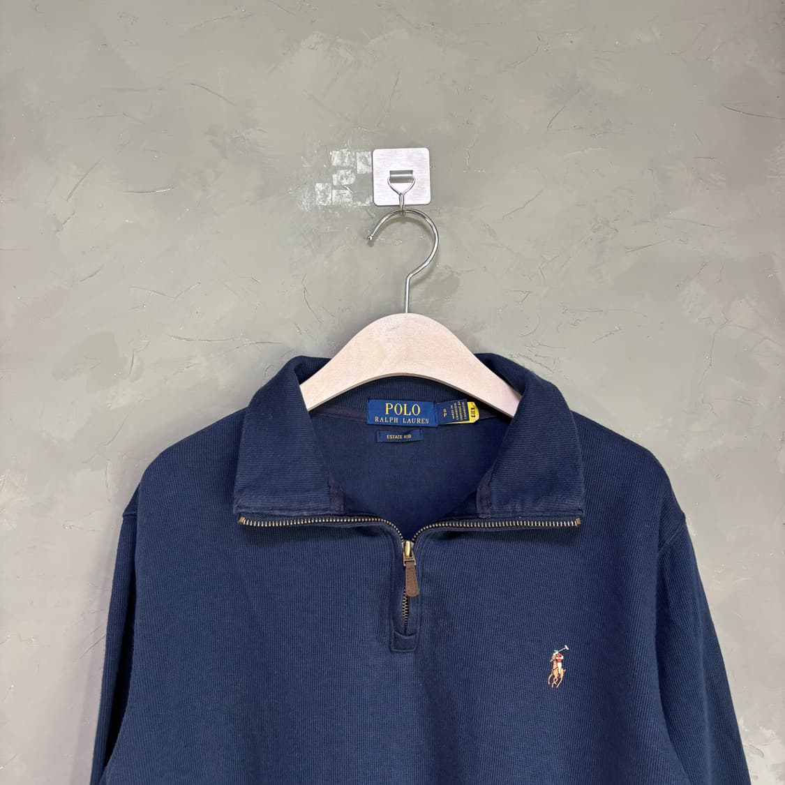 폴로 랄프로렌 반집업 니트 네이비 상품이미지2