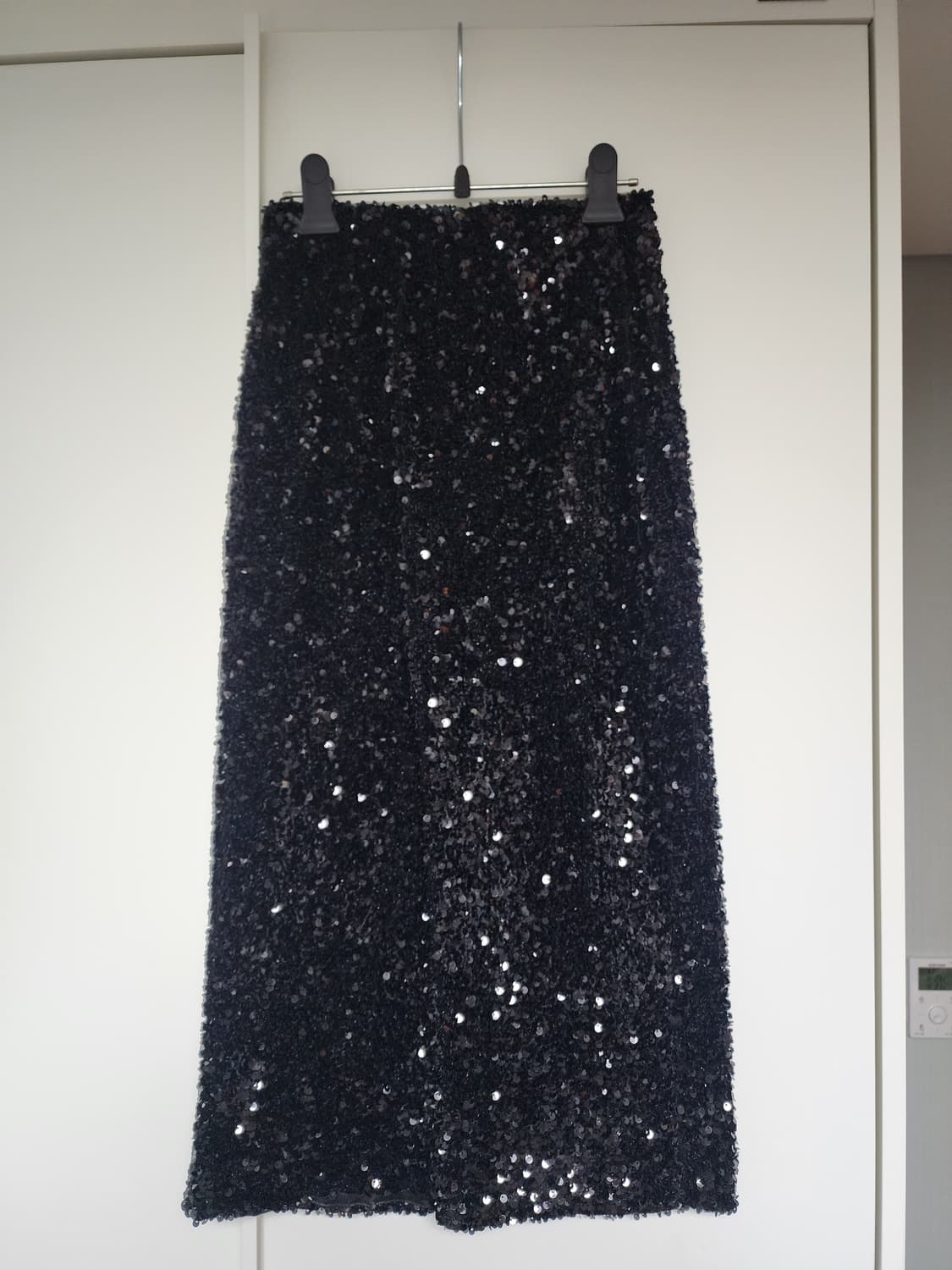 스팽글 스커트 블랙 상품이미지1
