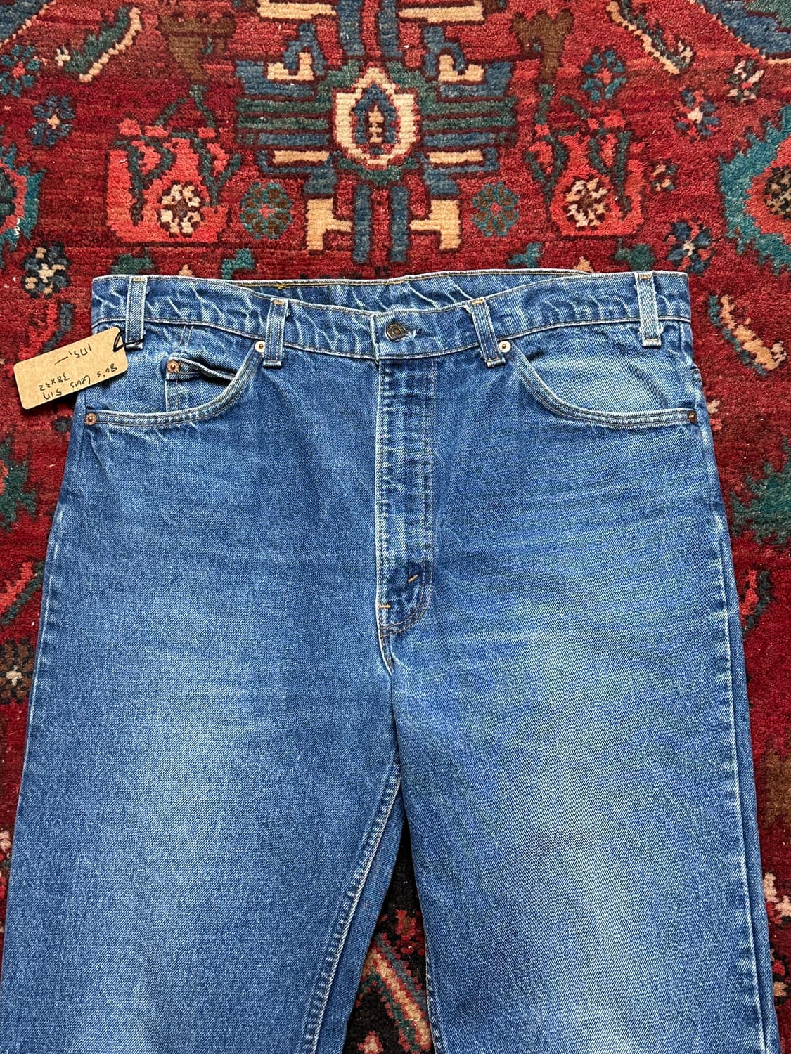 80's USA Made 리바이스 517 오렌지탭 부츠컷 플레어진 상품이미지5