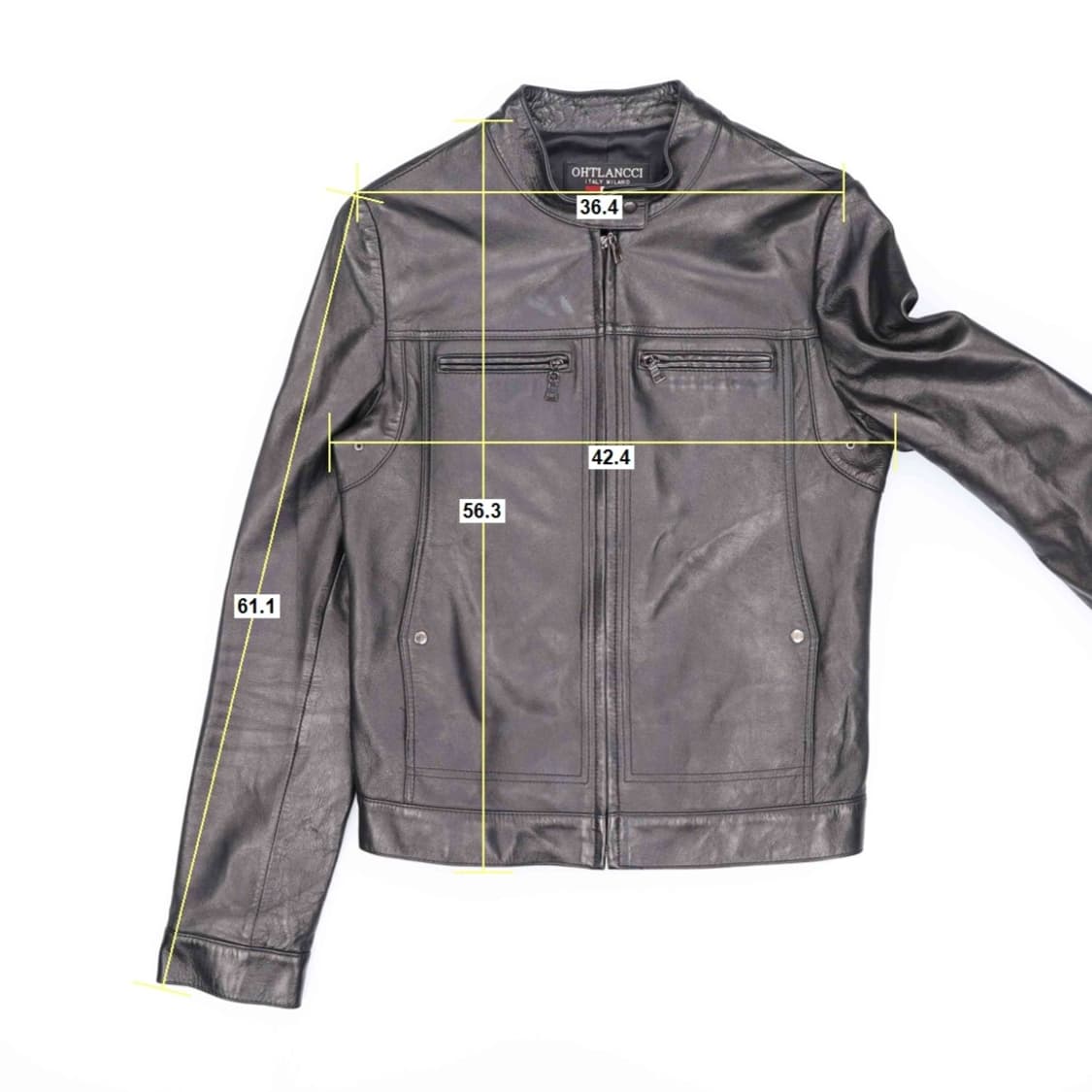 [55] 란찌 여성 빈티지 양가죽 싱글 라이더 자켓 블랙 3809 상품이미지8