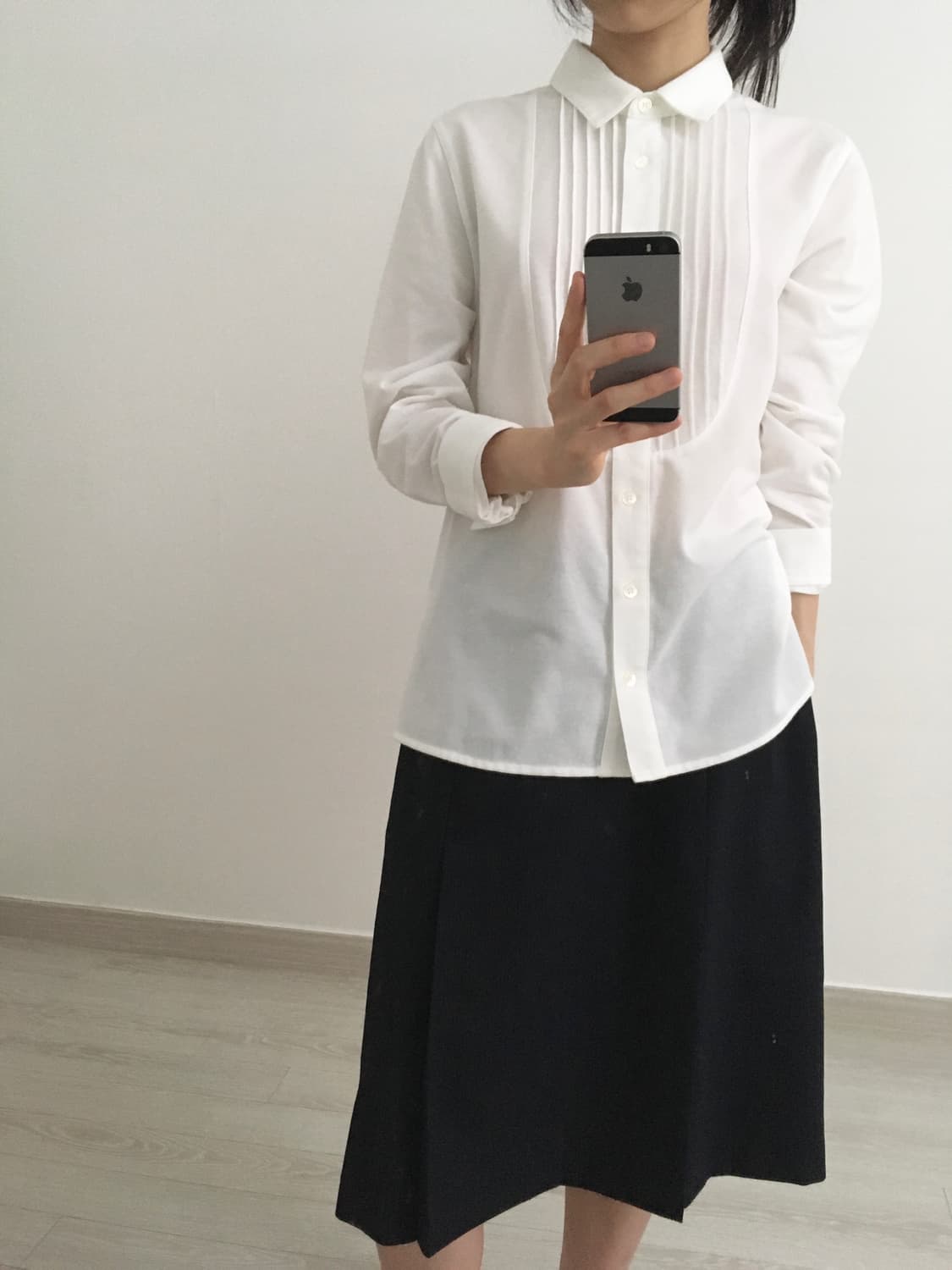 pintuck pique shirt 상품이미지4