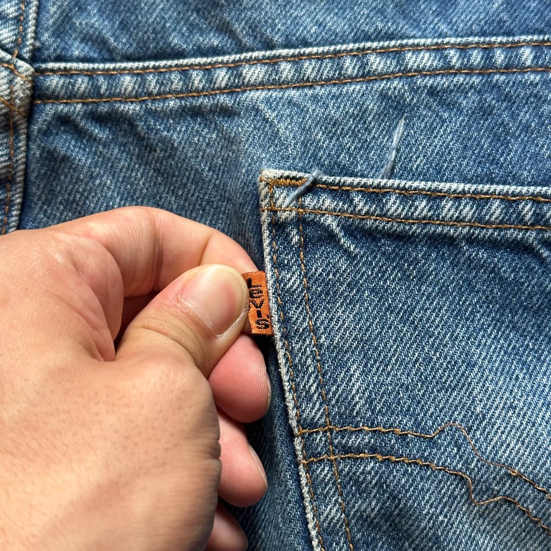 90’s Levi’s 505 orange tab denim pants 상품이미지3