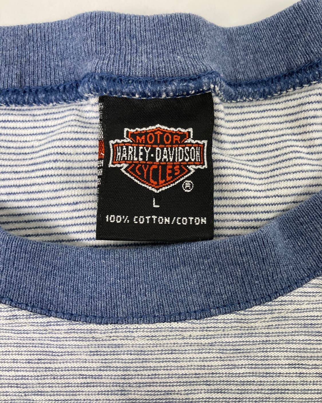 90s Harley Davidson Striped Tee  상품이미지3