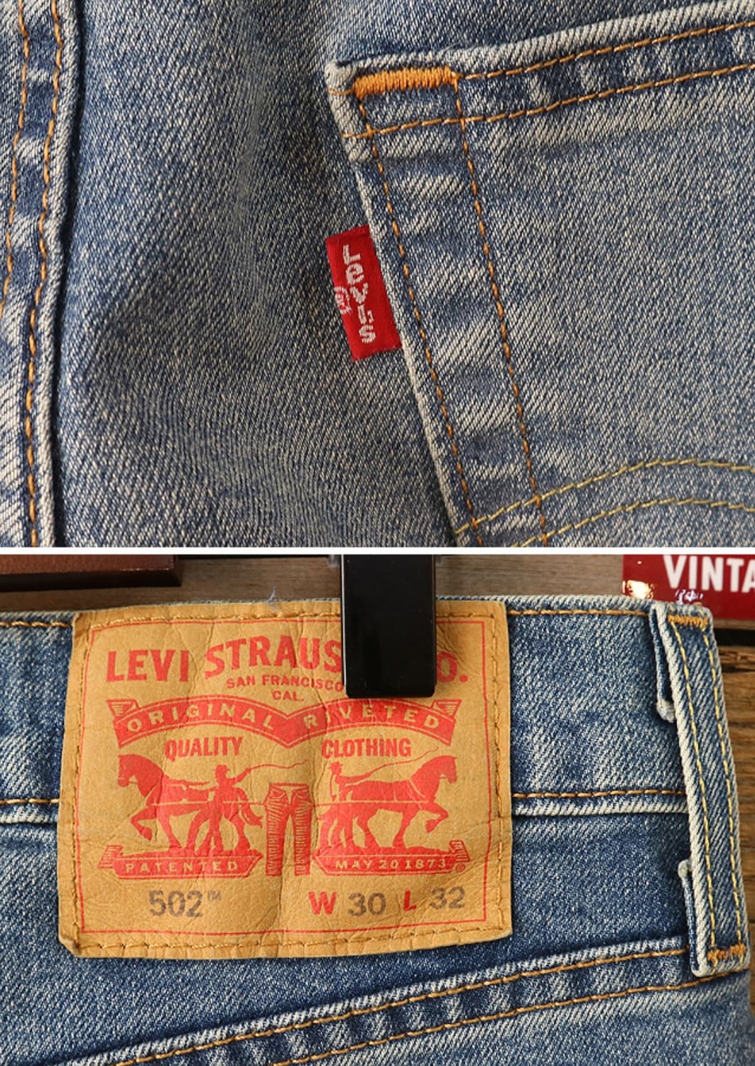 levis 리바이스 502 슬림핏 데님 30사이즈  상품이미지6
