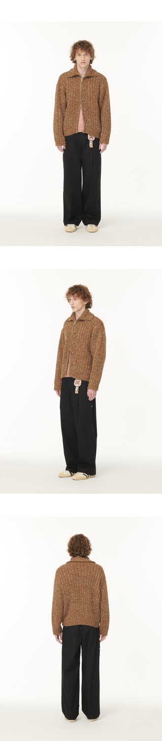 세터 테오 투톤 니트 집업 상품이미지3