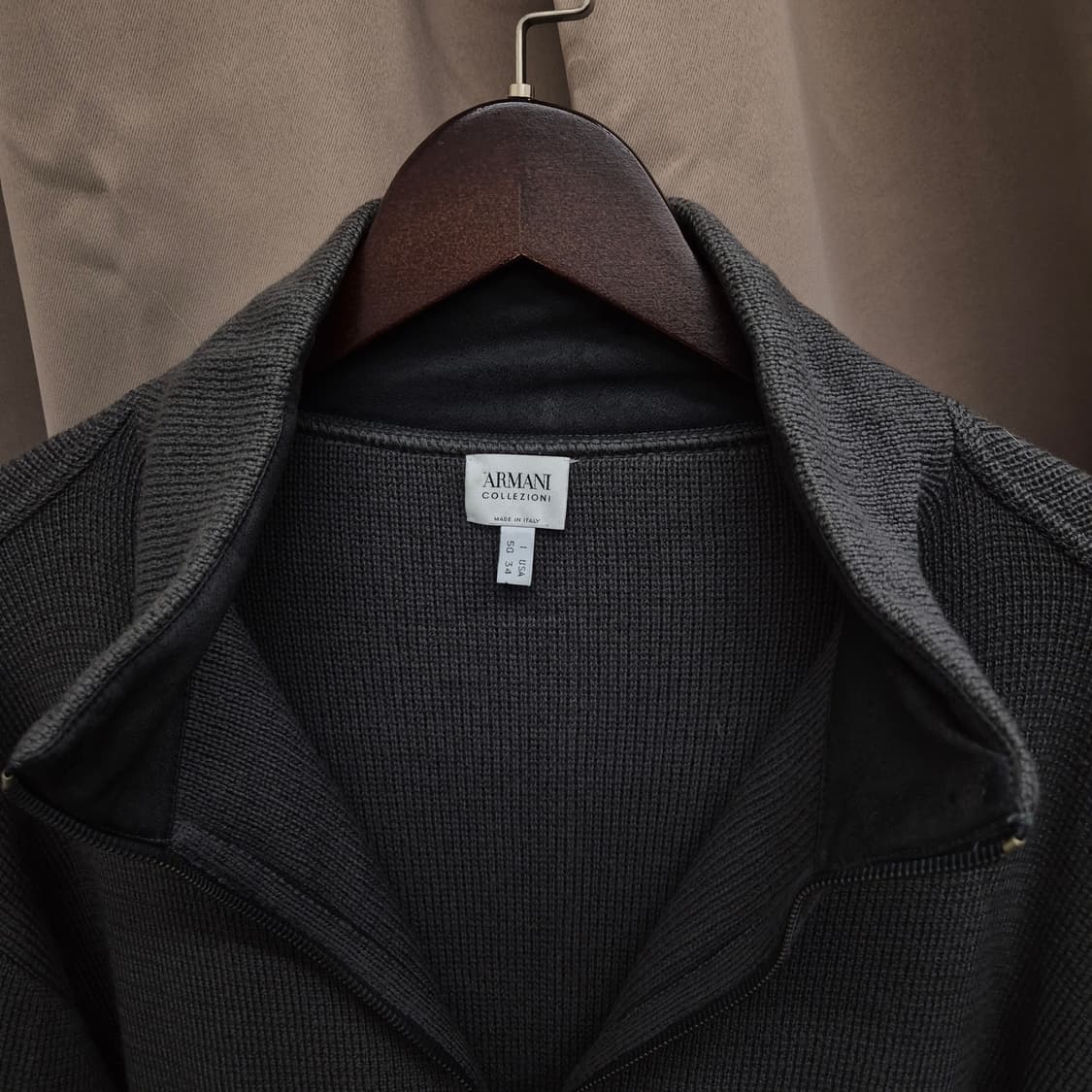 아르마니 남성 니트 집업 가디건 50 상품이미지3