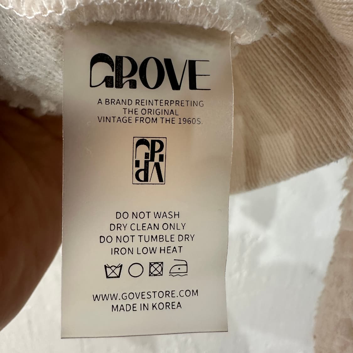 GROVE 그로브 플리스 맨투맨 상품이미지4