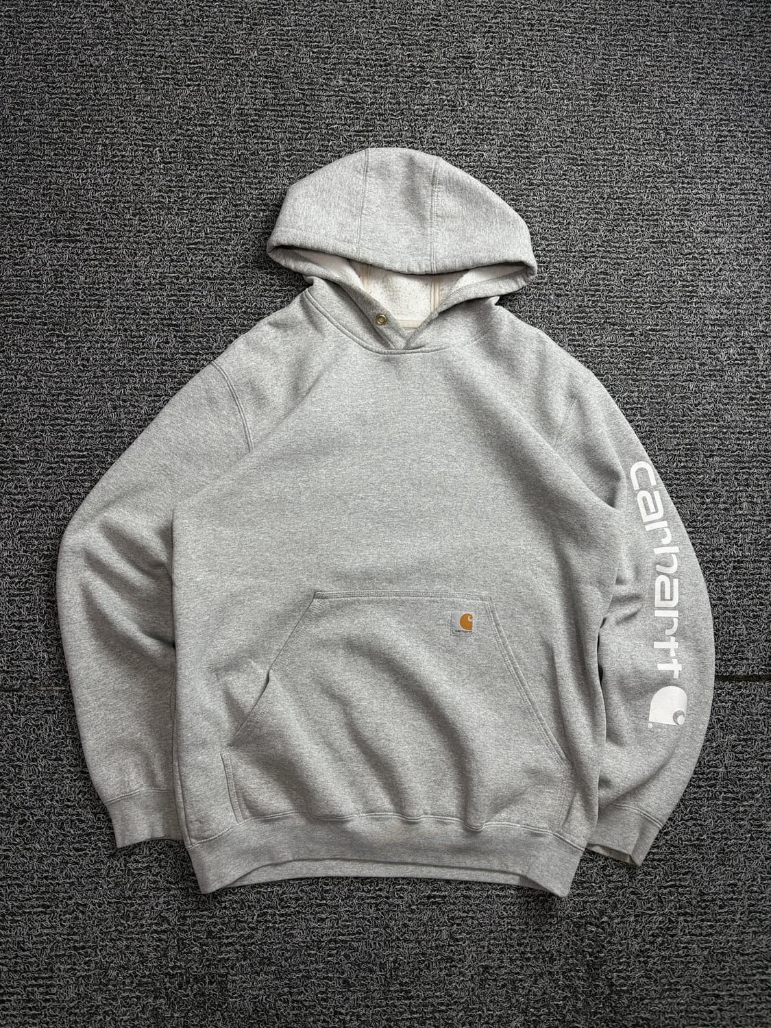 칼하트 스펠아웃 빅로고 헤비코튼 후드 티셔츠 2263 상품이미지2