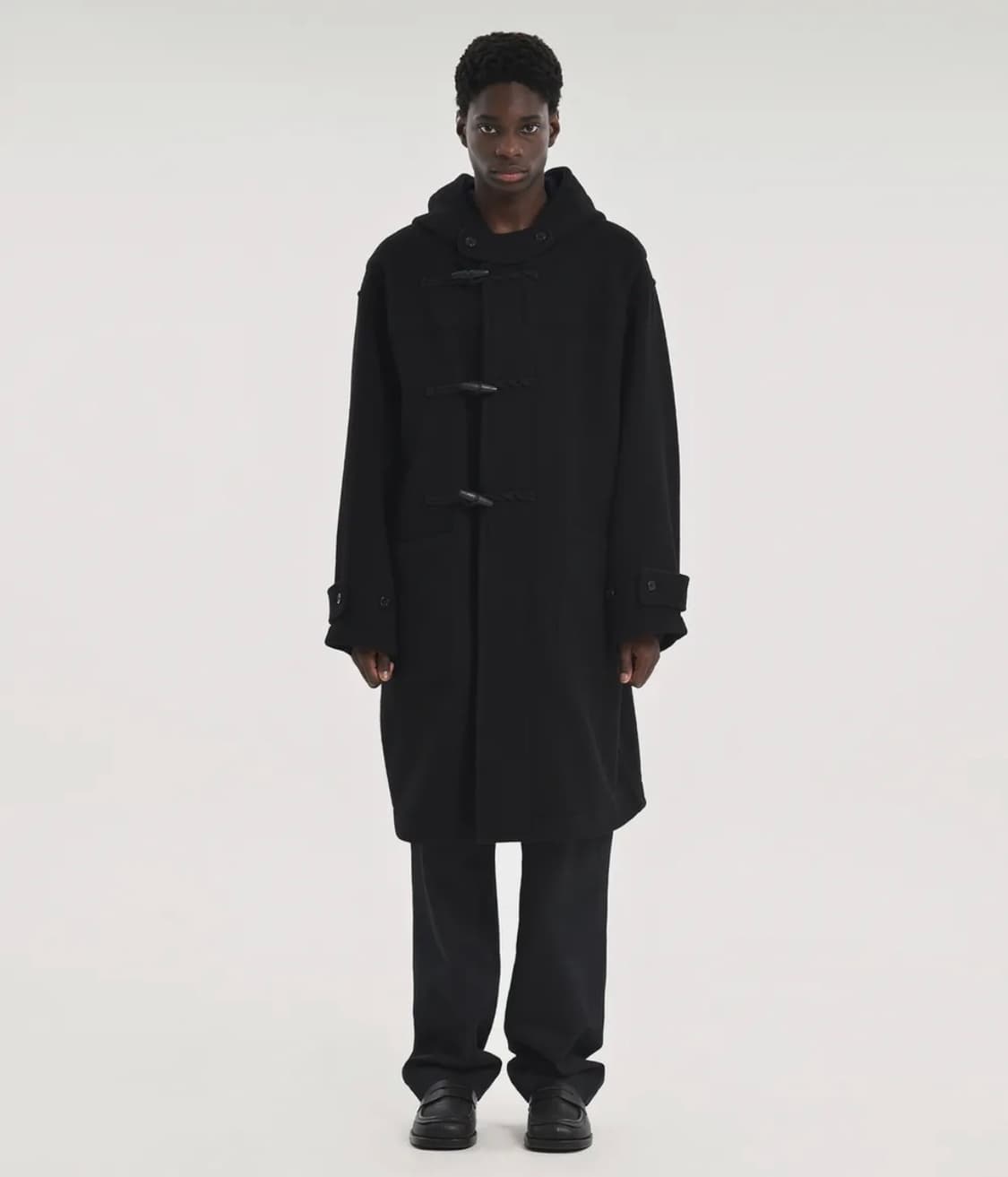 브라운야드 더플코트 24fw 블랙 상품이미지1