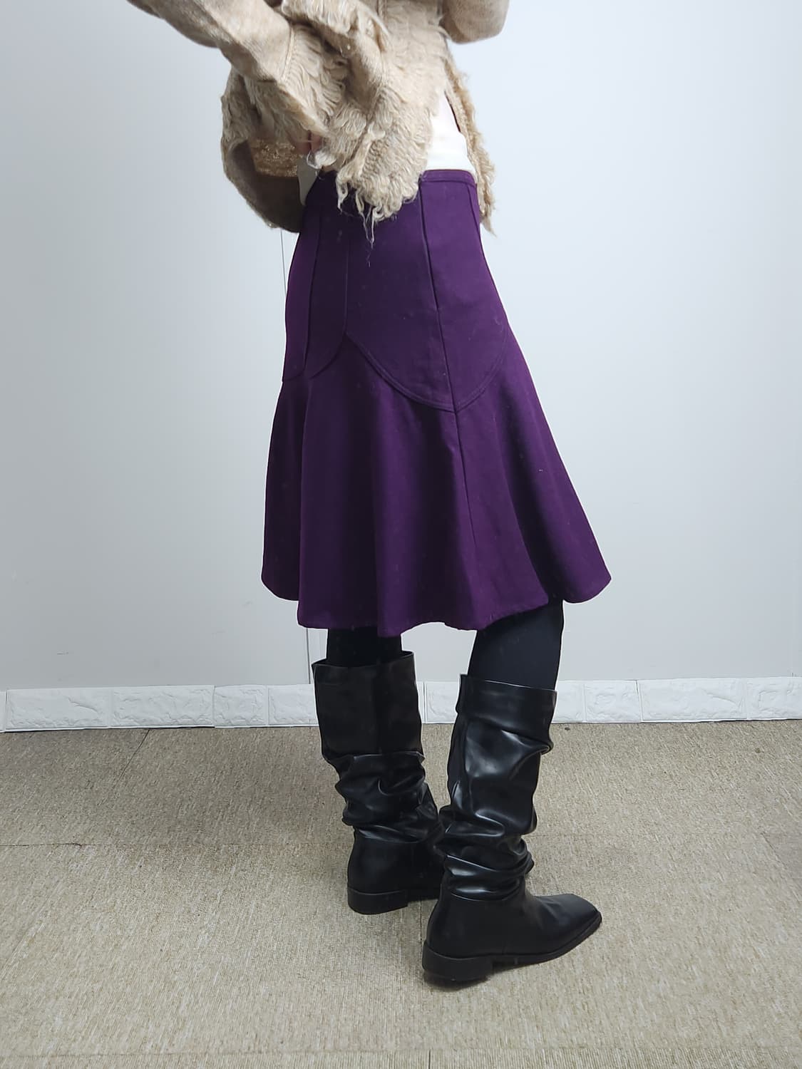 라인 물결 스커트 상품이미지4