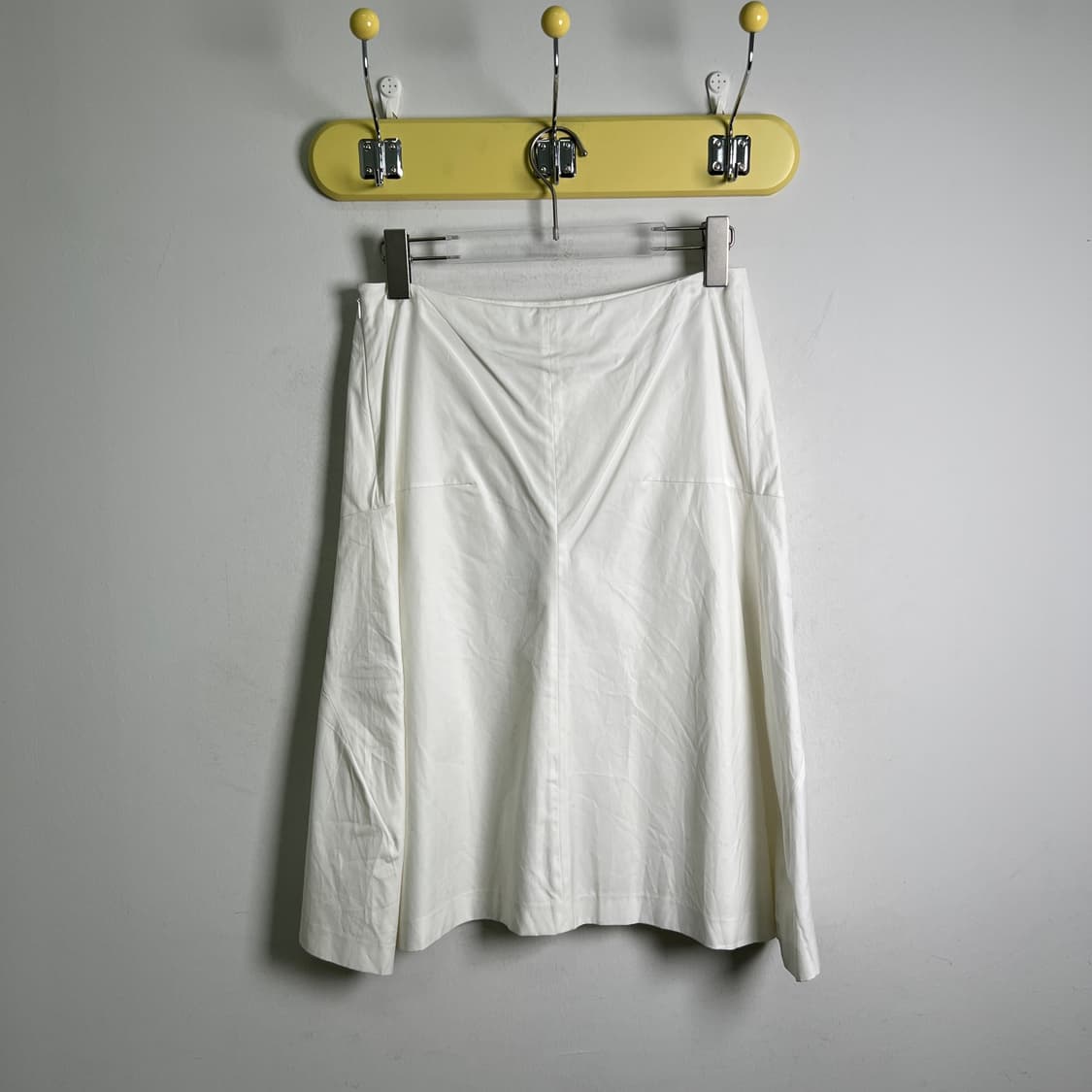 Jilsander 질샌더 화이트 코튼 미디 스커트 34 상품이미지2