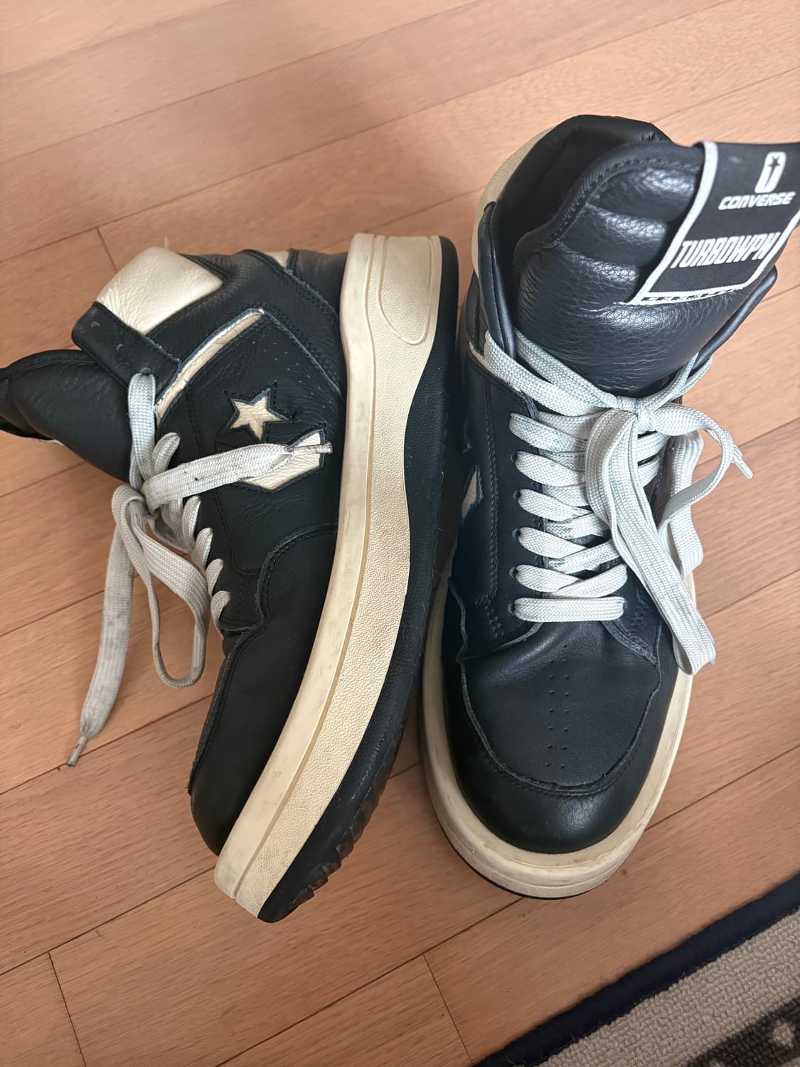 컨버스 x 다크쉐도우 터보웨폰 블랙 크림 상품이미지3