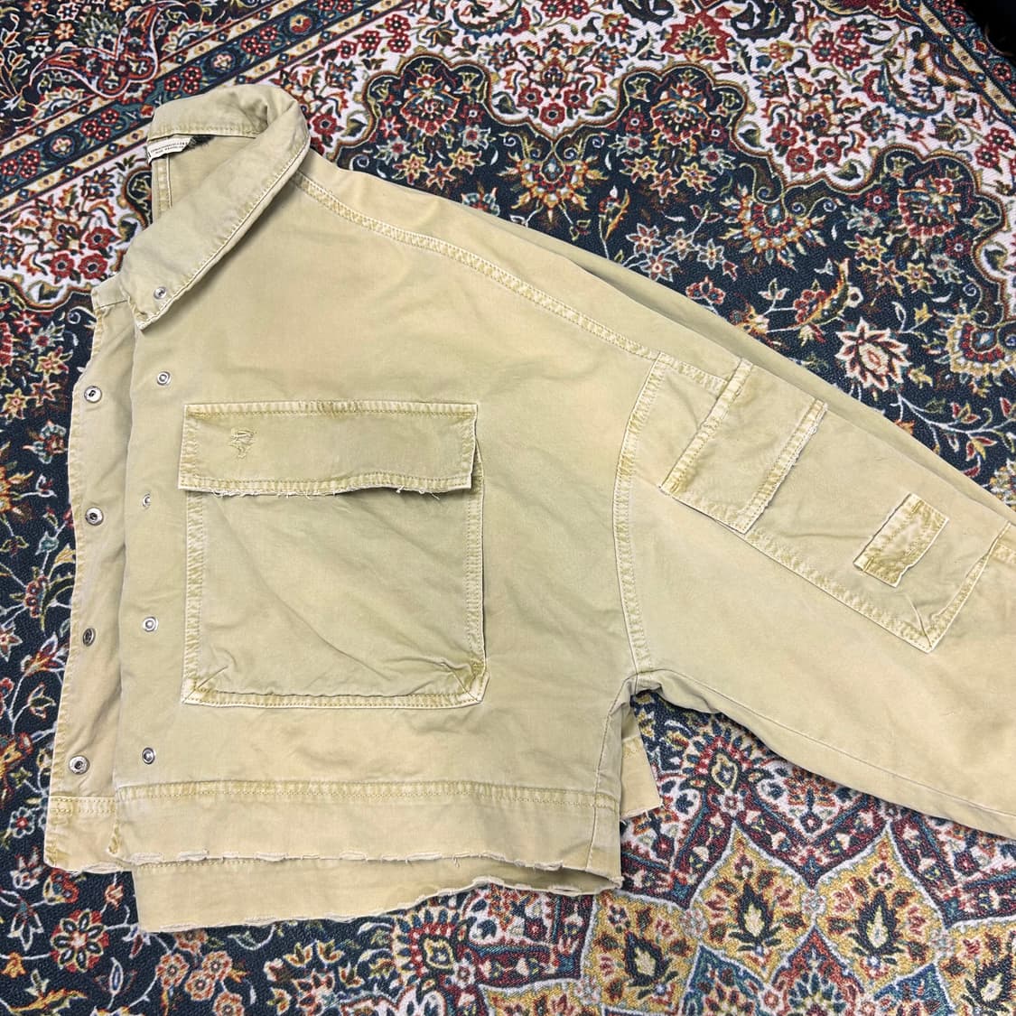 자라 빈티지 레이싱 크롭 자켓 상품이미지5