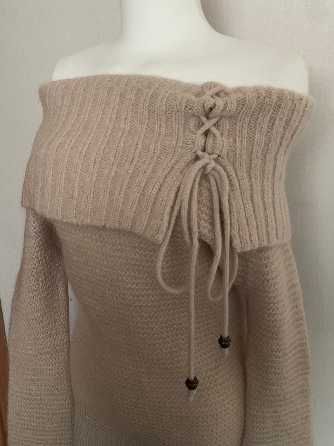 빈티지 오프숄더 원피스 상품이미지3