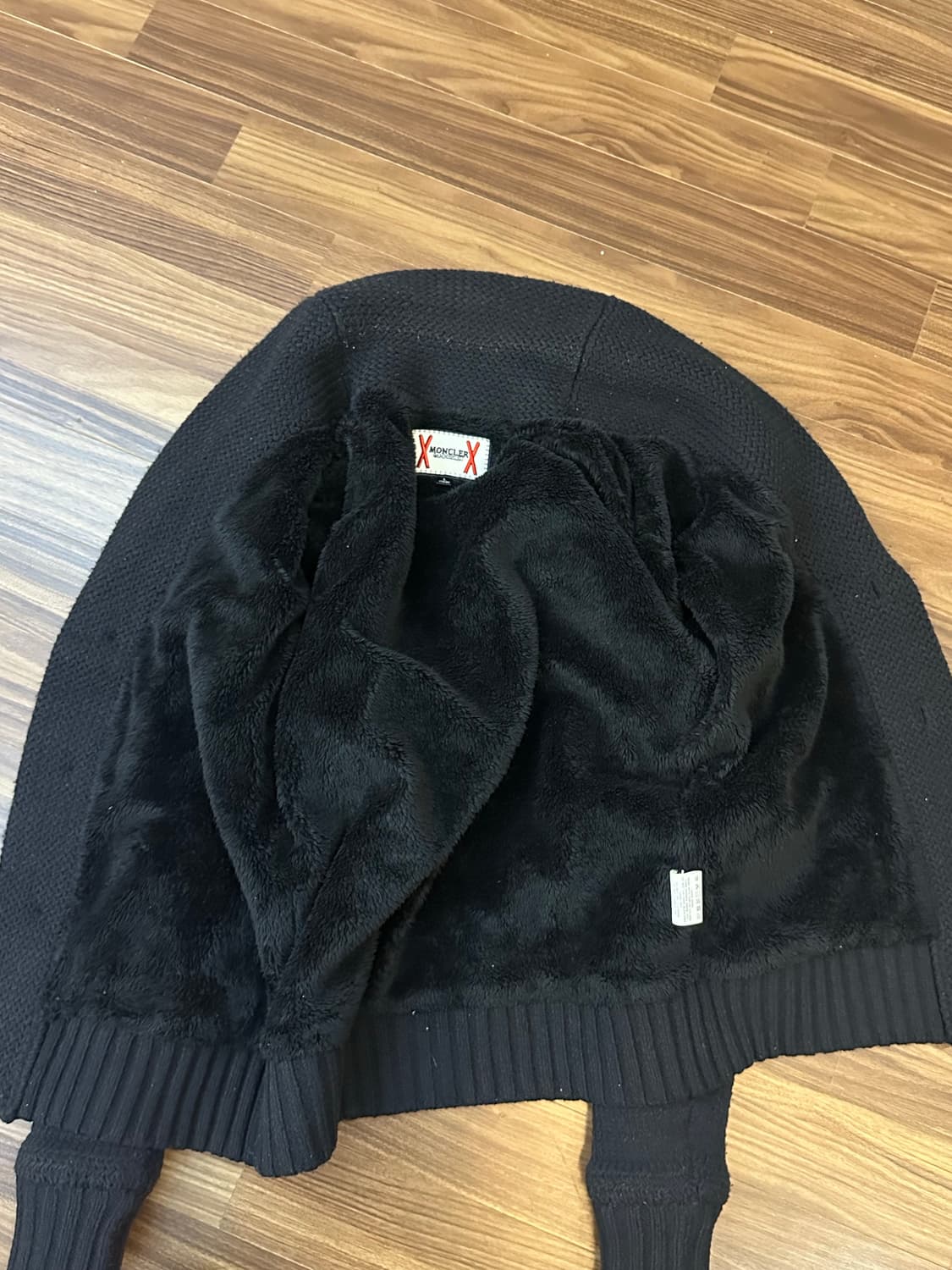 몽클레어 감므블루 숄카라 가디건 블랙 L 상품이미지7