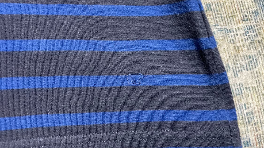 JPN 00s일본 빈티지 y2k 모리걸 골든베어 스트라이프 티셔츠 원피스 상품이미지7