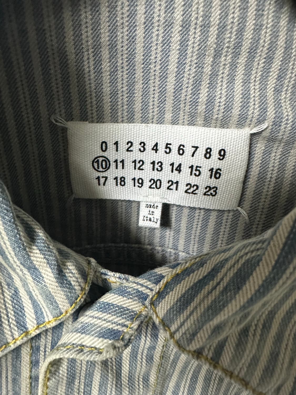 마르지엘라 디스 워싱스트라이프 트러커자켓 50 상품이미지5